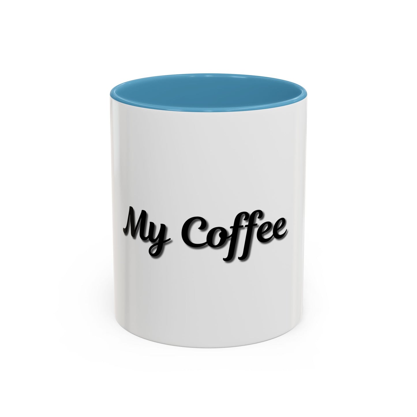 Personalized My Coffee Accent Mug - 11oz & 15oz Coffee Cups for Coffee Lovers