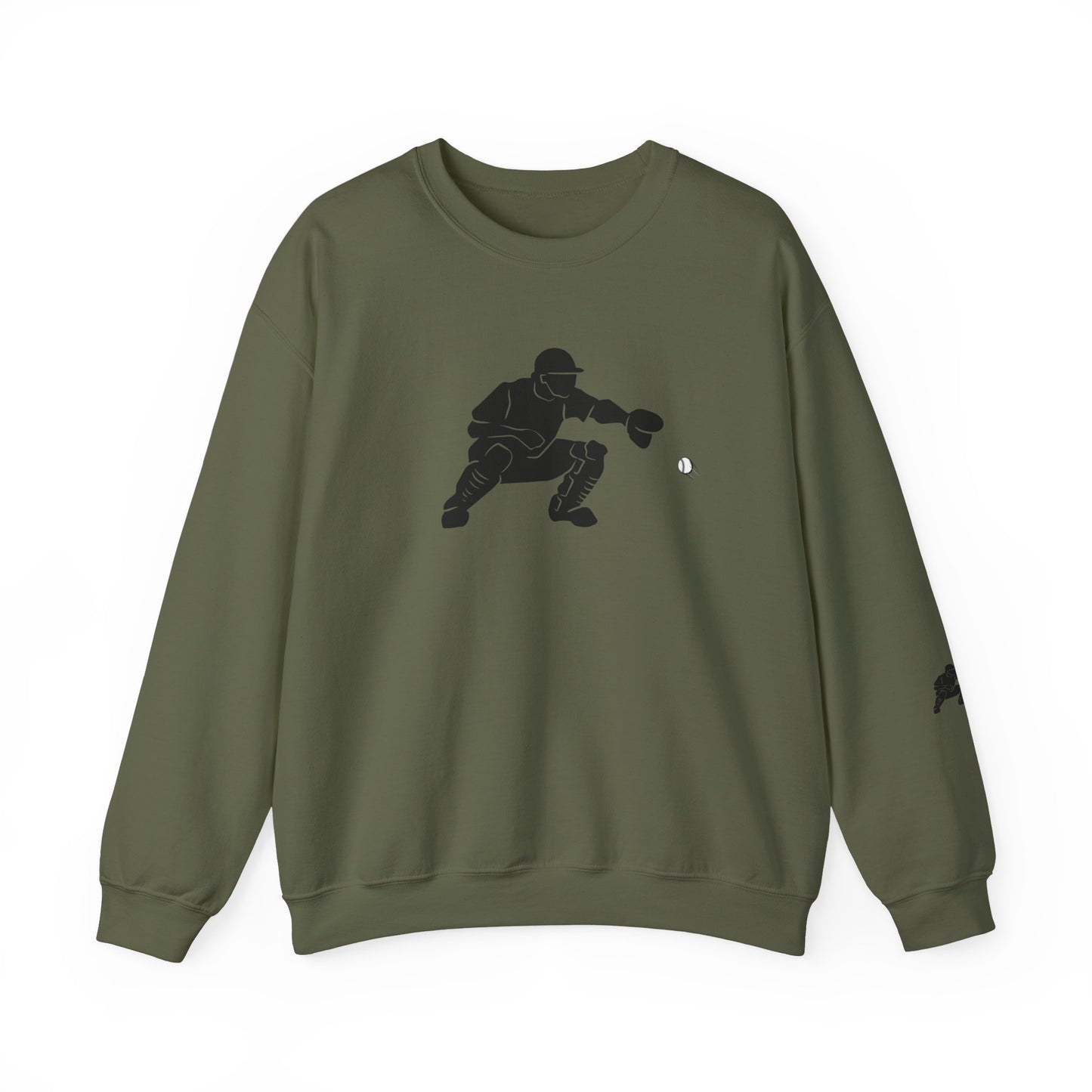 Baseball Catcher Crewneck Sweatshirt | Unisex Sports Apparel | Perfect for Game Days, Gifts, and Casual Wear | Baseball Lover's Gift