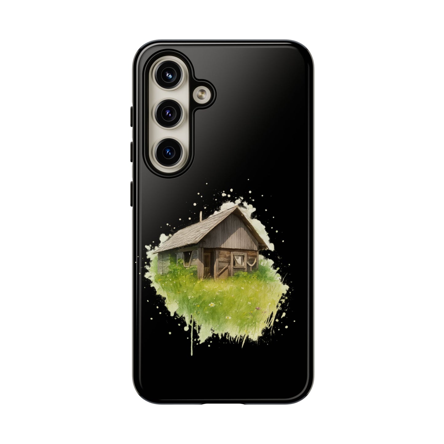Rustic Farmhouse Phone Case, Cute Cottage Design, Tough Cases for Nature Lovers, Eco-Friendly Gift, Customizable Tech Accessories