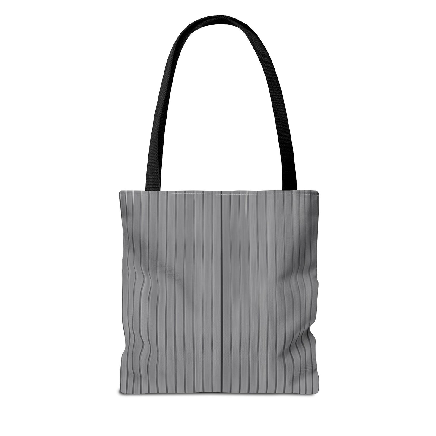 Stylish Gray Striped Tote Bag for Everyday Use