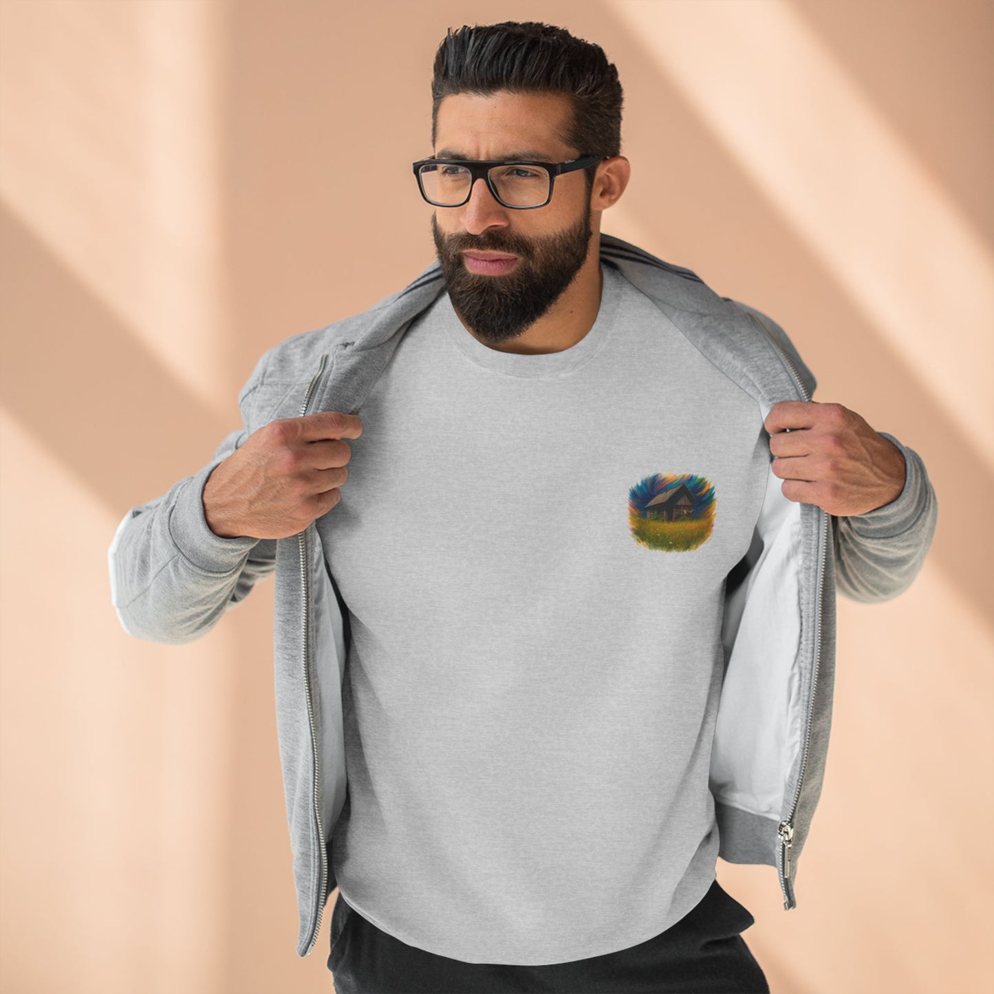 Cozy Dreamers Unisex Crewneck Sweatshirt, Artistic Sweatshirt, Gift for Nature Lovers, Vintage Vibe Apparel, Comfortable Layer, Casual Wear