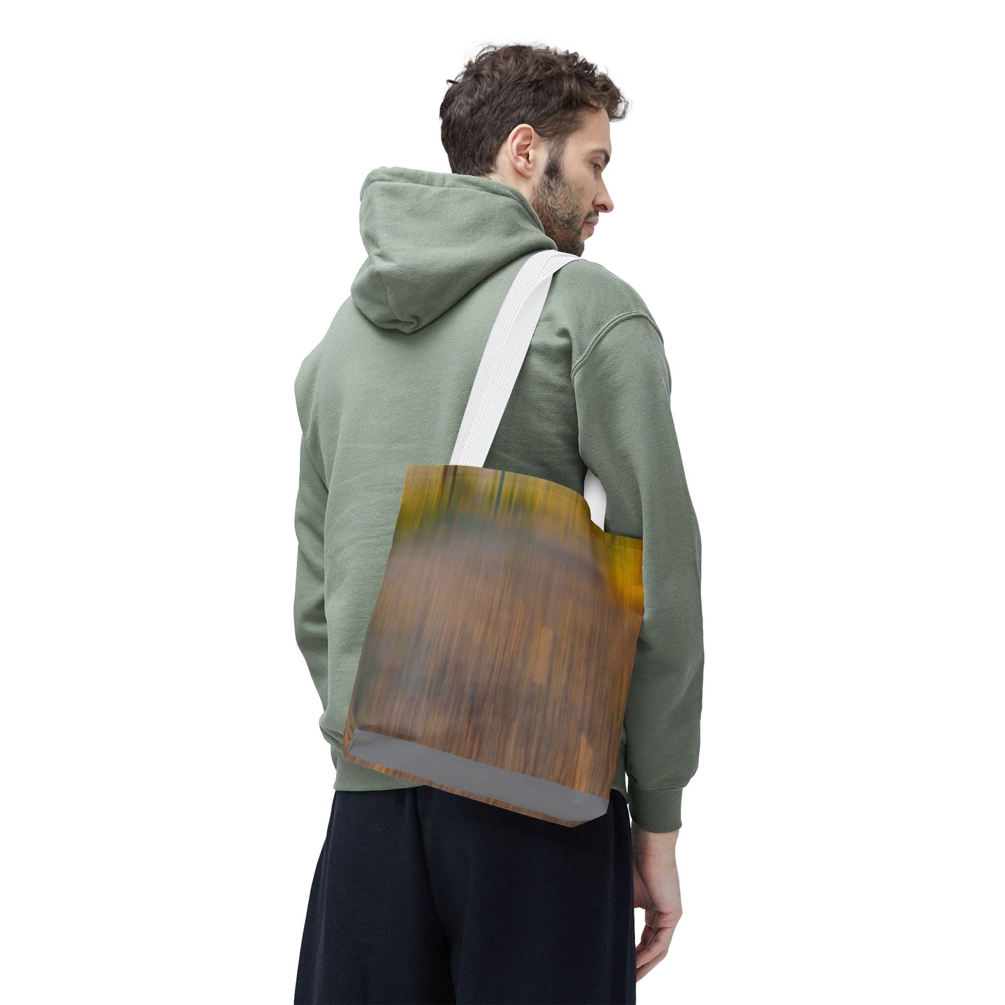 Abstract Art Tote Bag - Stylish and Eco-Friendly Diagonal Stripes for Everyday Use