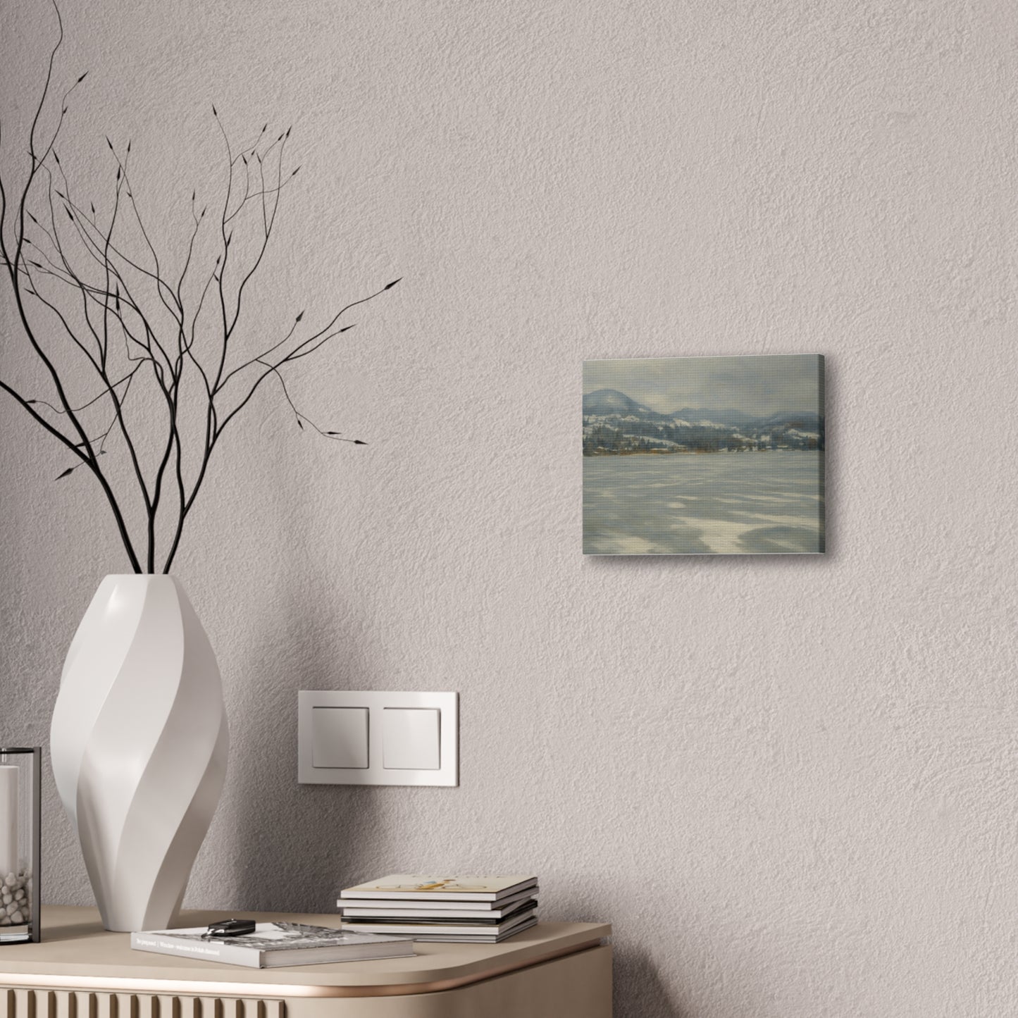 Serene Winter Landscape Canvas