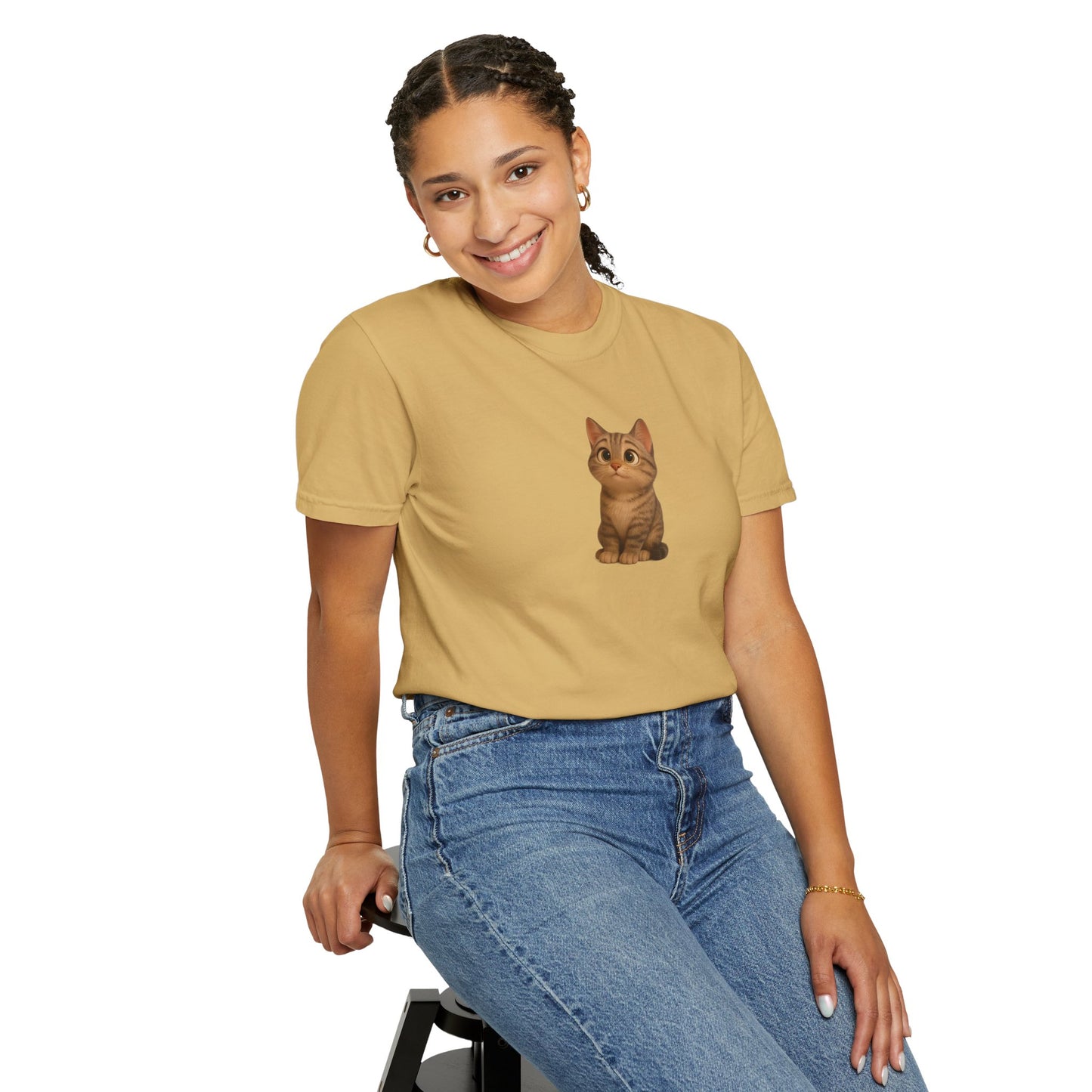 Cute Cat Graphic T-Shirt, Casual Wear, Cat Lover Gift, Everyday Tee, Animal Lover Apparel, Perfect for Birthdays & Holidays