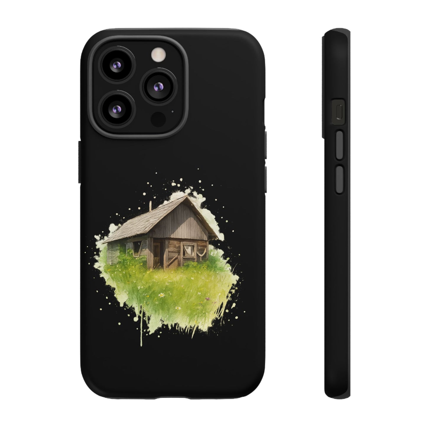 Rustic Farmhouse Phone Case, Cute Cottage Design, Tough Cases for Nature Lovers, Eco-Friendly Gift, Customizable Tech Accessories