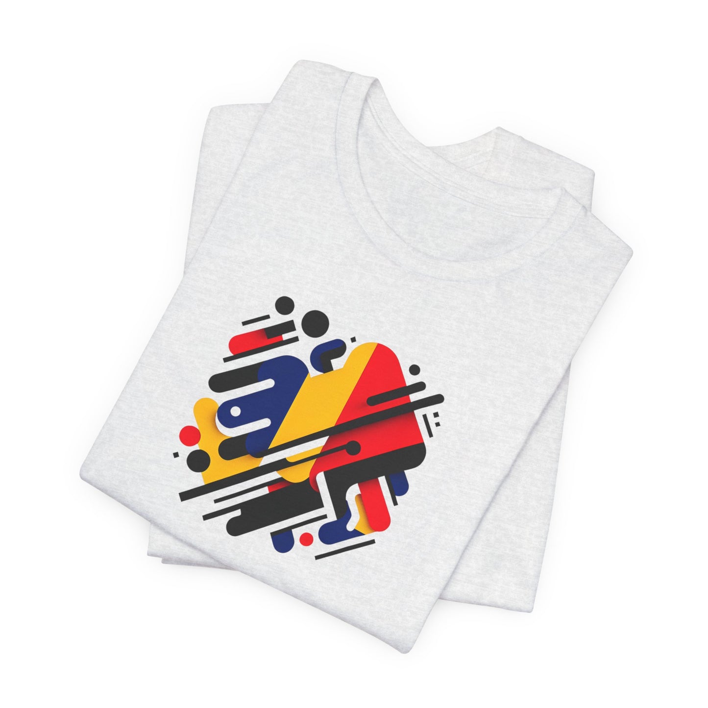 Artistic Heart Unisex Jersey Tee - Vibrant Graphic Tee, Casual Wear, Gift for Art Lovers, Birthday Surprise, Everyday Comfort