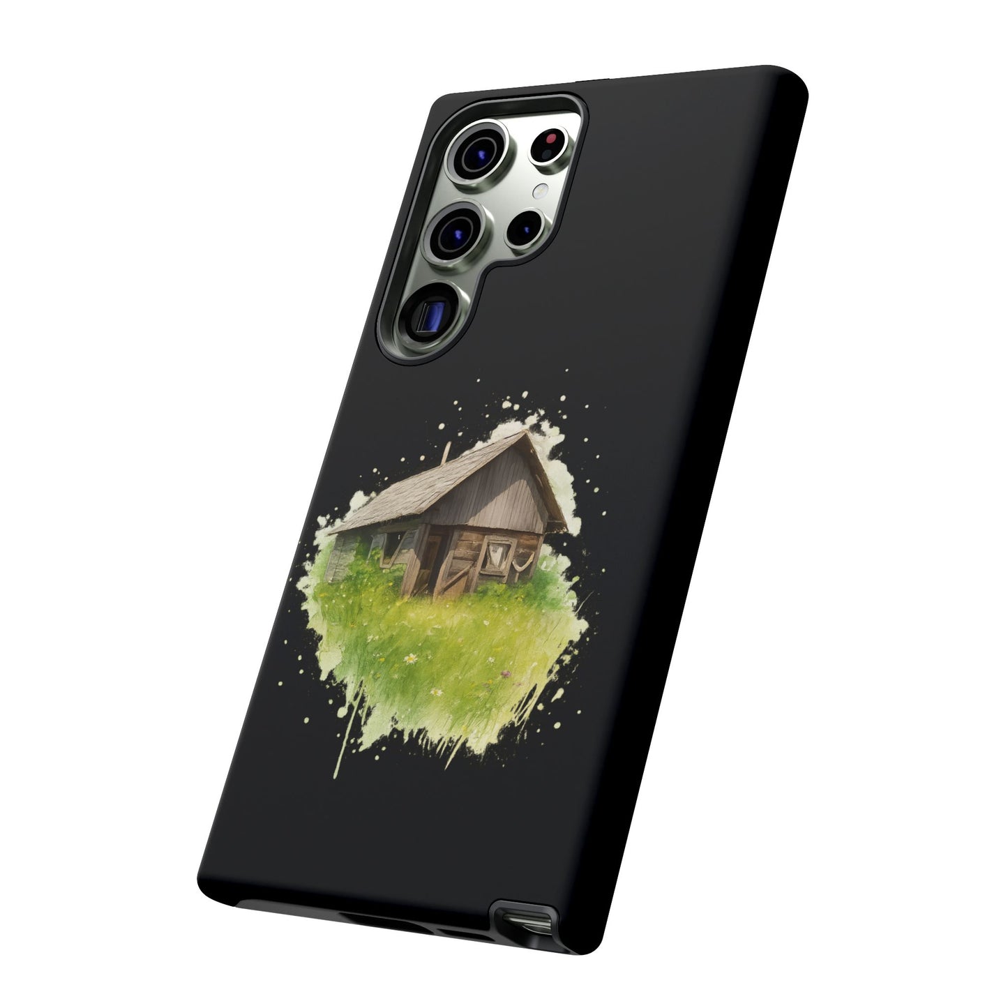 Rustic Farmhouse Phone Case, Cute Cottage Design, Tough Cases for Nature Lovers, Eco-Friendly Gift, Customizable Tech Accessories