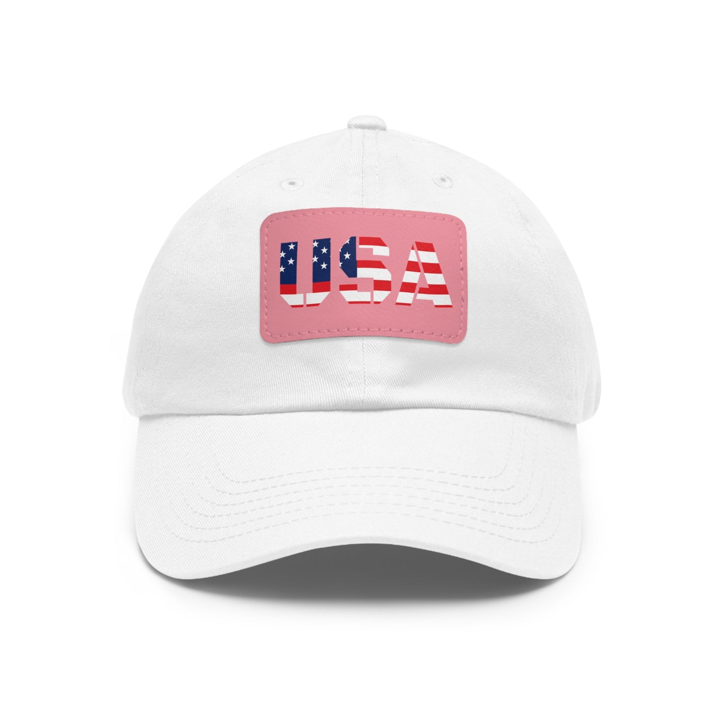 Dad Hat with USA Leather Patch