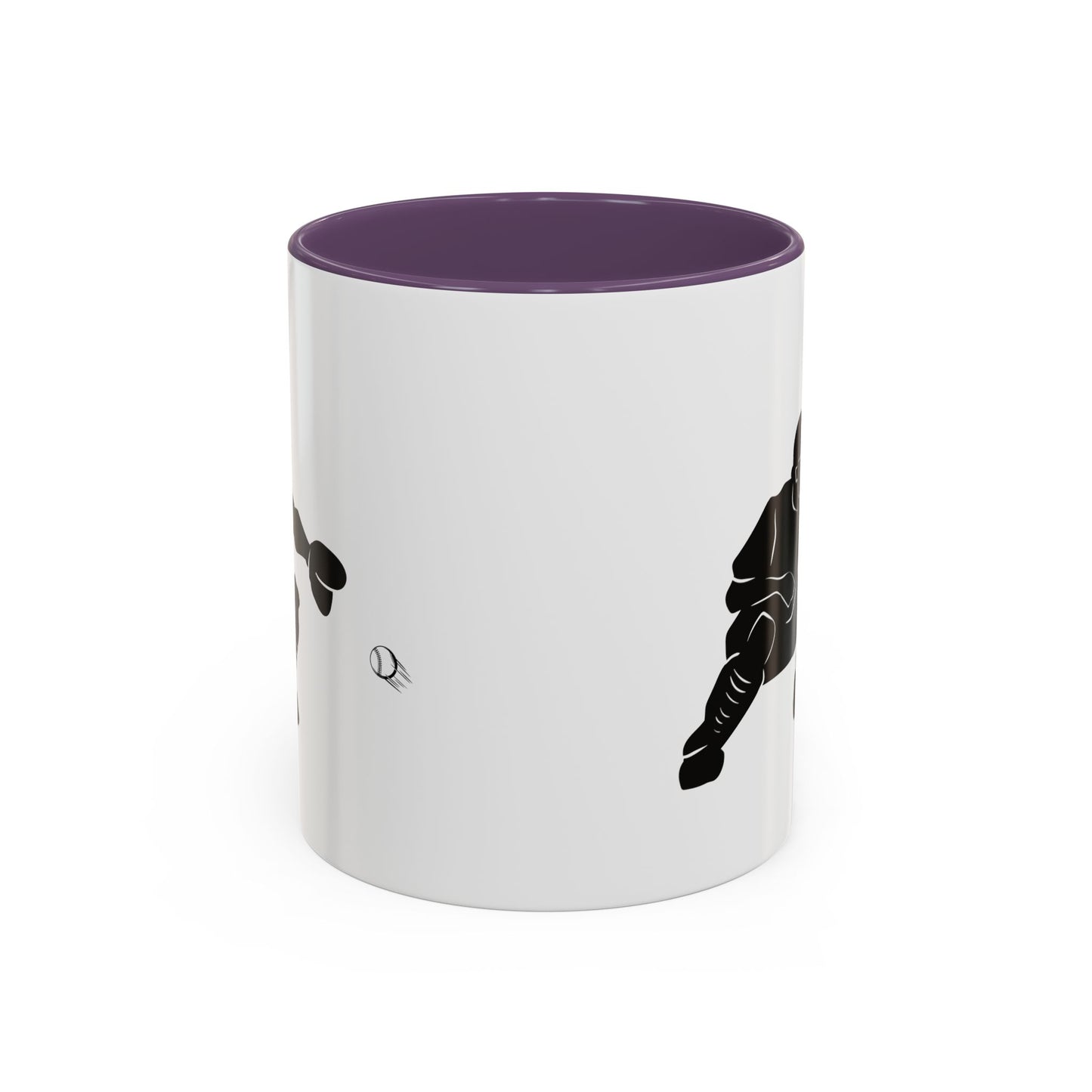 Baseball Catcher Coffee Mug, Sports Gift for Coaches, Black Accent Mug for Fans, Perfect for Birthdays & Celebrations, Unique Cup