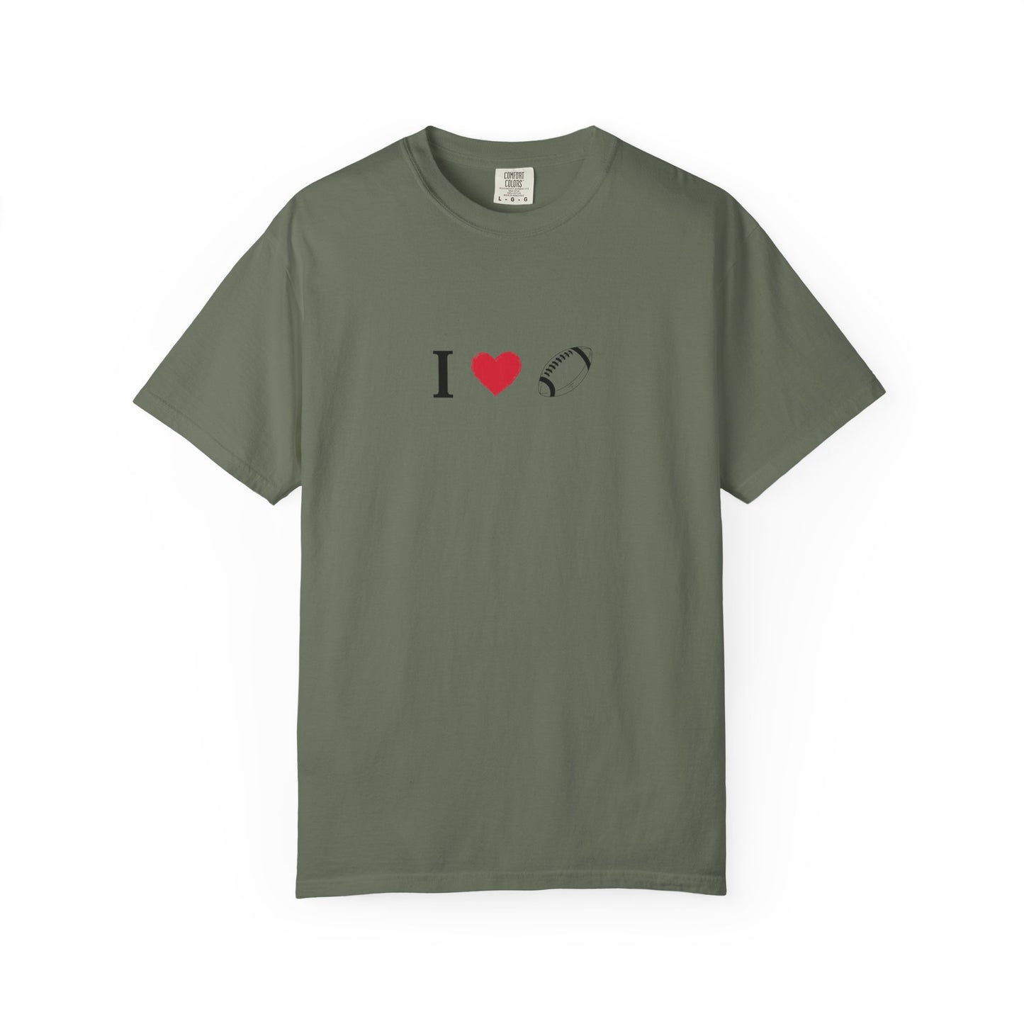 I Love Football T-Shirt - Unisex Cotton Tee, Fun Gift for Friends, Casual Style, Birthday Present, Summer Apparel