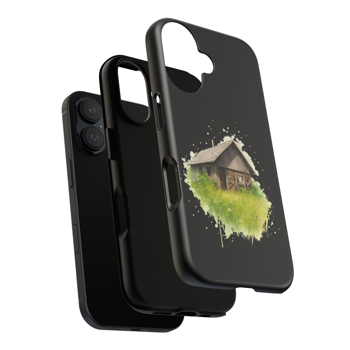 Rustic Farmhouse Phone Case, Cute Cottage Design, Tough Cases for Nature Lovers, Eco-Friendly Gift, Customizable Tech Accessories