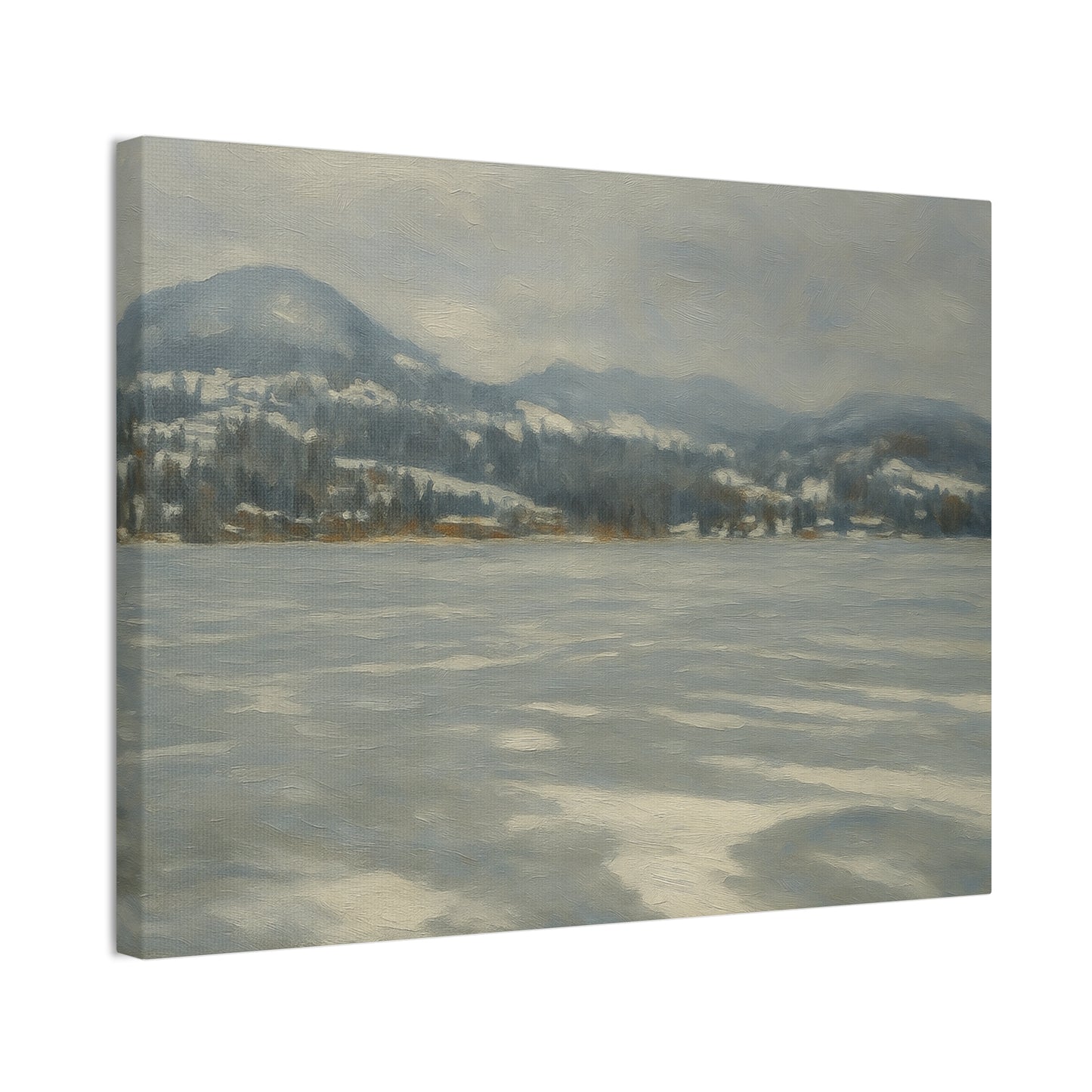 Serene Winter Landscape Canvas