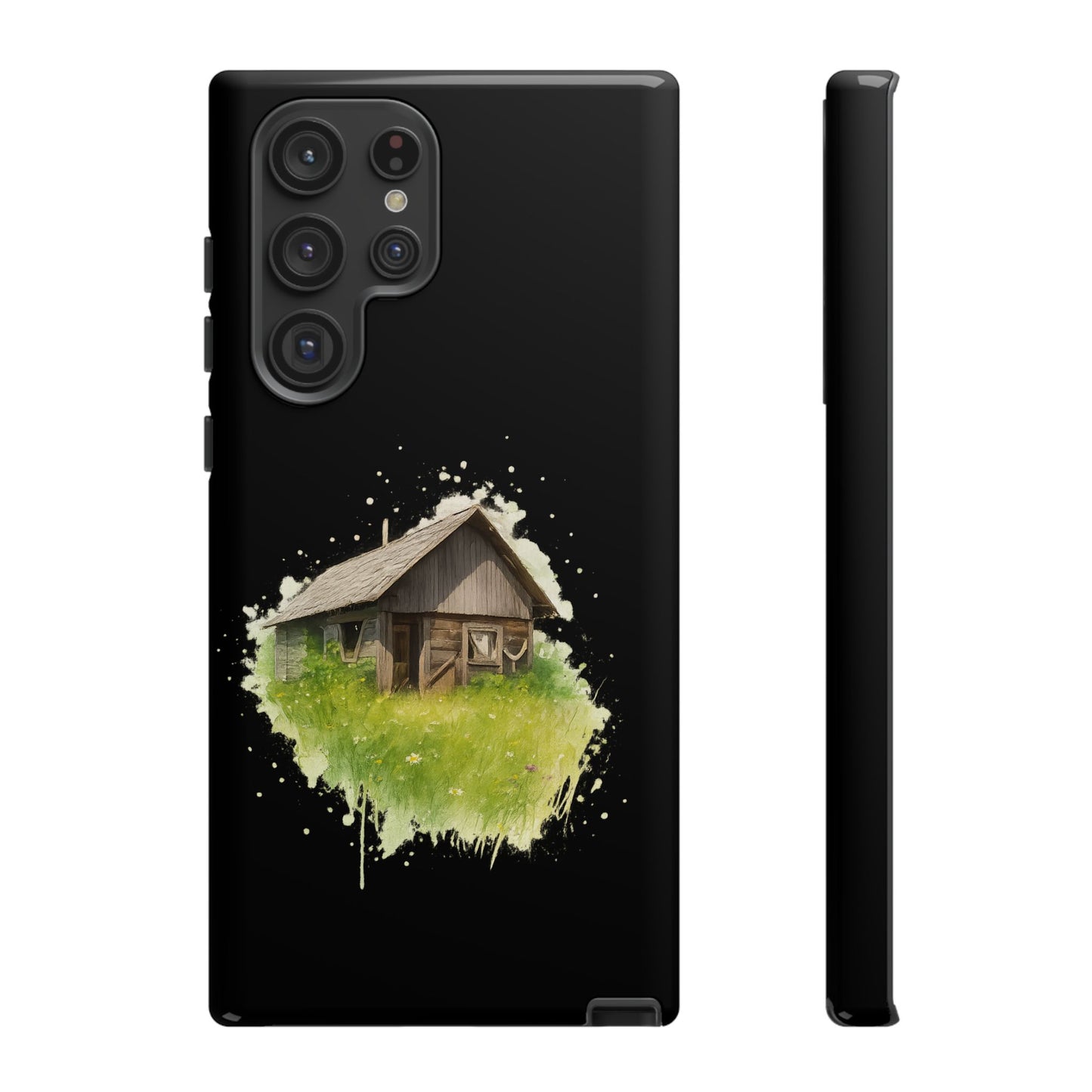 Rustic Farmhouse Phone Case, Cute Cottage Design, Tough Cases for Nature Lovers, Eco-Friendly Gift, Customizable Tech Accessories