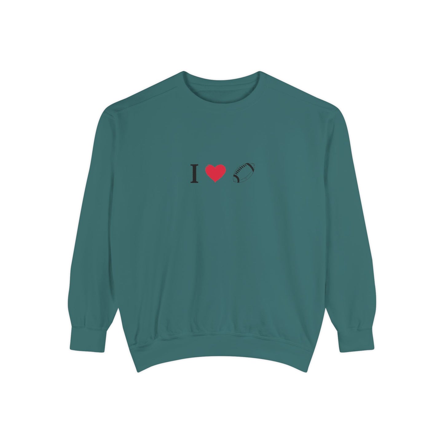 Unisex Sweatshirt, I love Football, Cozy, Perfect for Everyday Wear, Gift Idea for Friends, Couples, and Special Occasions