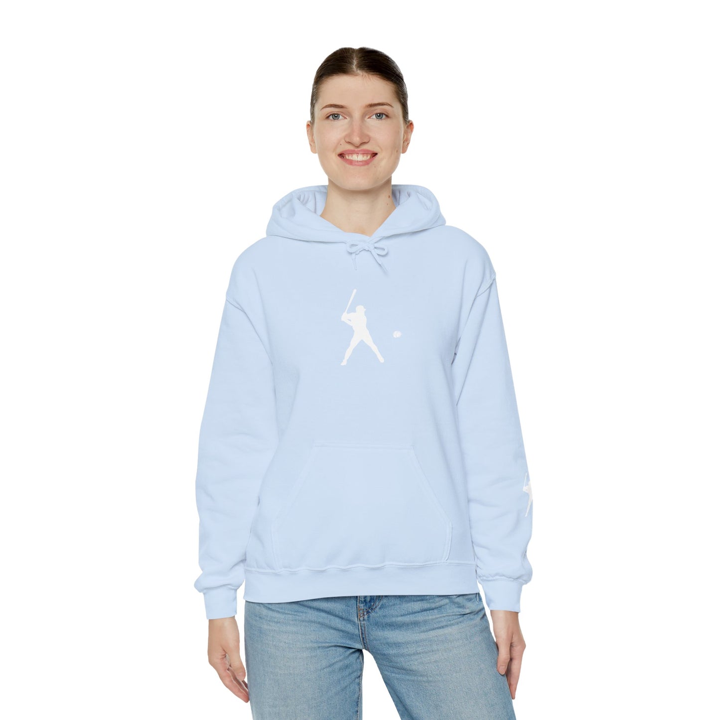 Sporty Unisex Baseball Hooded Sweatshirt, Casual Hoodie for Athletes, Perfect for Gifts, Comfy Streetwear, Ideal for Sports Events, Personal Use