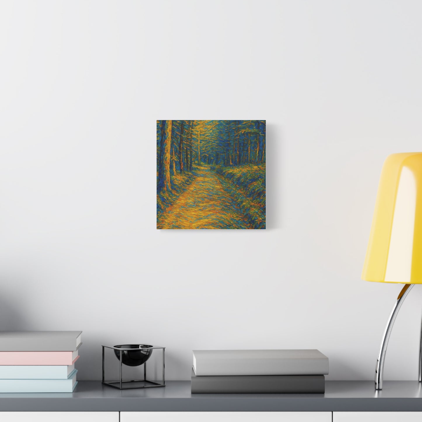 Van Gogh Style Forest Canvas Art | Nature Wall Decor, Home Office Accent, Gift for Nature Lovers, Gallery Wrapped, Living Room Wall Art