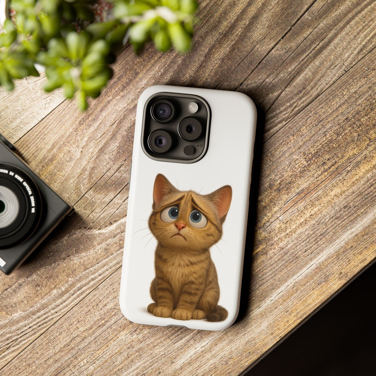 Cute Cat Phone Case, Funny Kitty Case, Animal Lover Gift, Cat Lover Accessory, Unique Cat Design Case, Pet Mom Gift