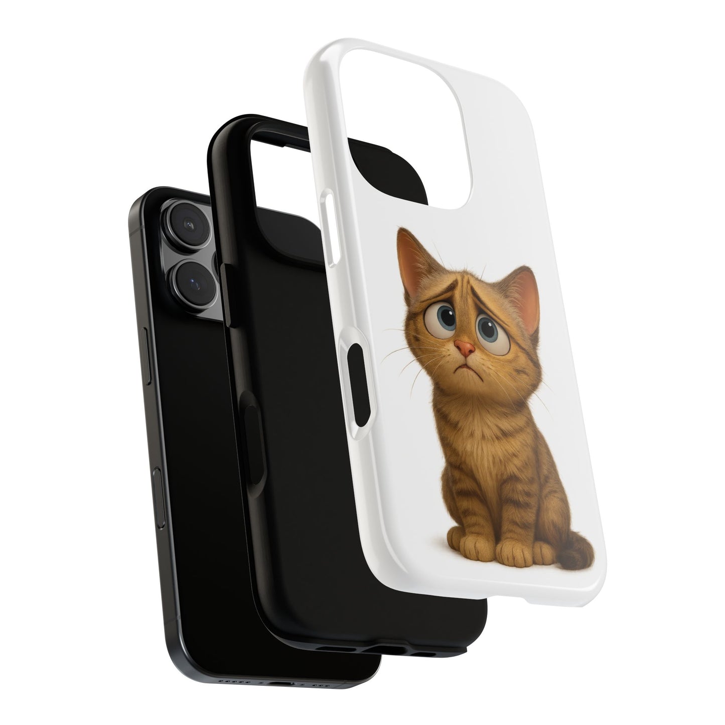 Cute Cat Phone Case, Funny Kitty Case, Animal Lover Gift, Cat Lover Accessory, Unique Cat Design Case, Pet Mom Gift
