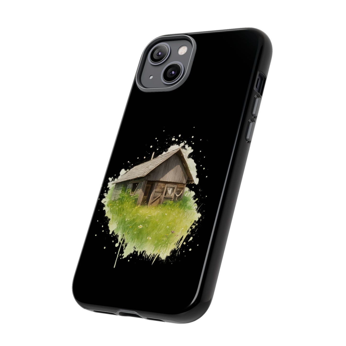 Rustic Farmhouse Phone Case, Cute Cottage Design, Tough Cases for Nature Lovers, Eco-Friendly Gift, Customizable Tech Accessories