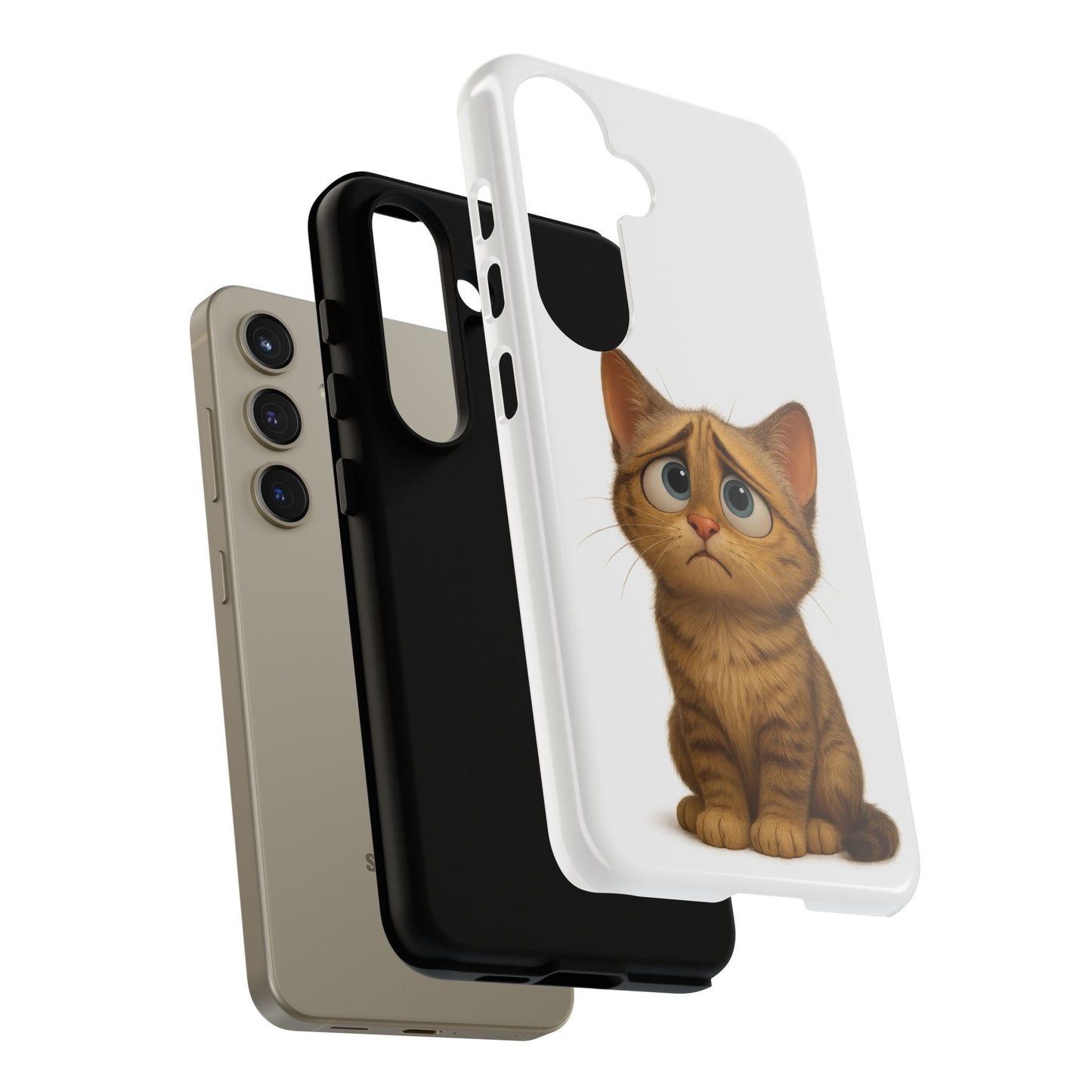 Cute Cat Phone Case, Funny Kitty Case, Animal Lover Gift, Cat Lover Accessory, Unique Cat Design Case, Pet Mom Gift