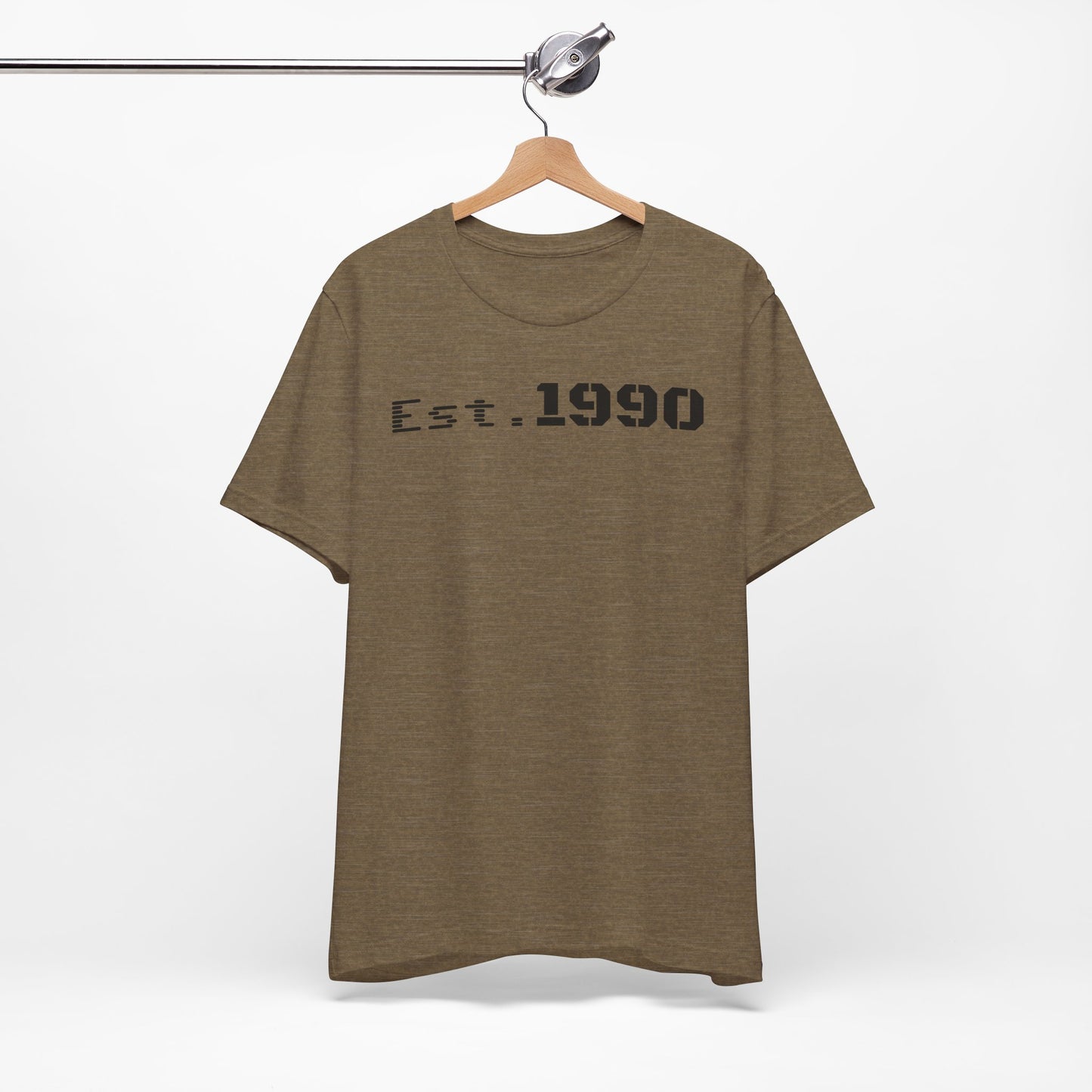 Unisex Est. 1990 Nostalgic Jersey Tee - Perfect Gift, Vintage Style, Retro Fashion, Birthday Celebration, Casual Wear