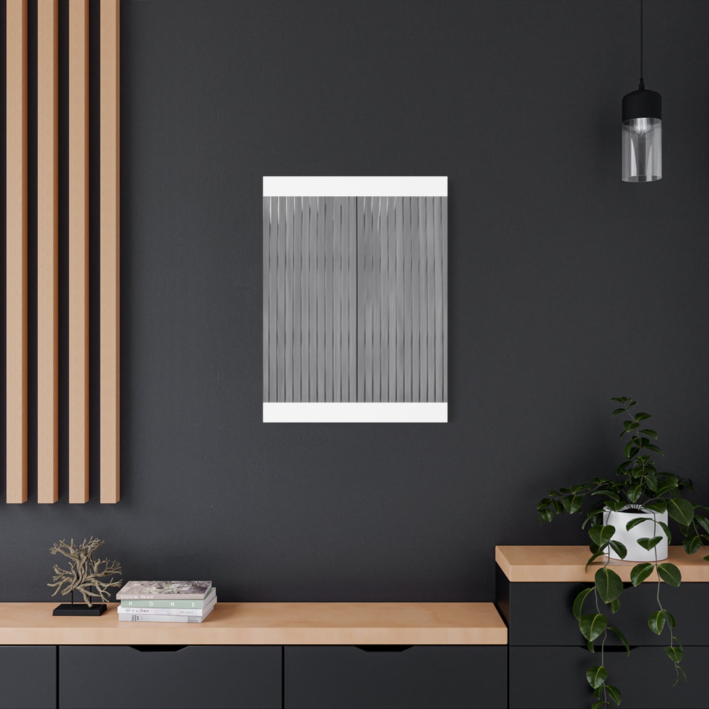 Modern Striped Canvas Art - 1.25" Stretched Wall Decor