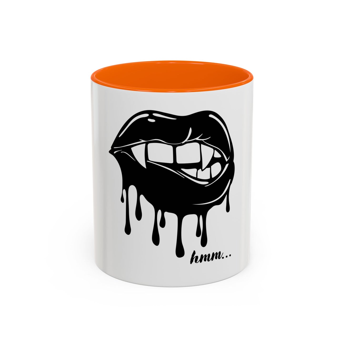 Vampire Lip Accent Coffee Mug - 11oz & 15oz - Unique Halloween Gift
