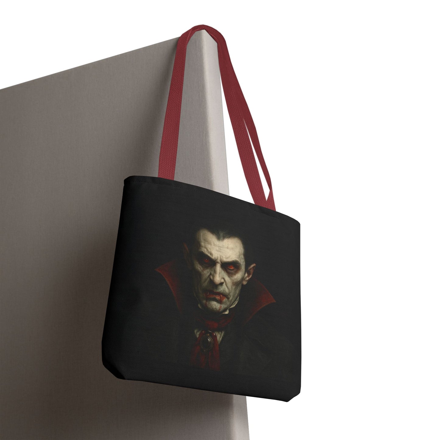 Vampire Haunted Tote Bag, Spooky Shopping Bag, Halloween Accessory, Gothic Style Handbag, Perfect for Halloween Parties, Unisex Tote