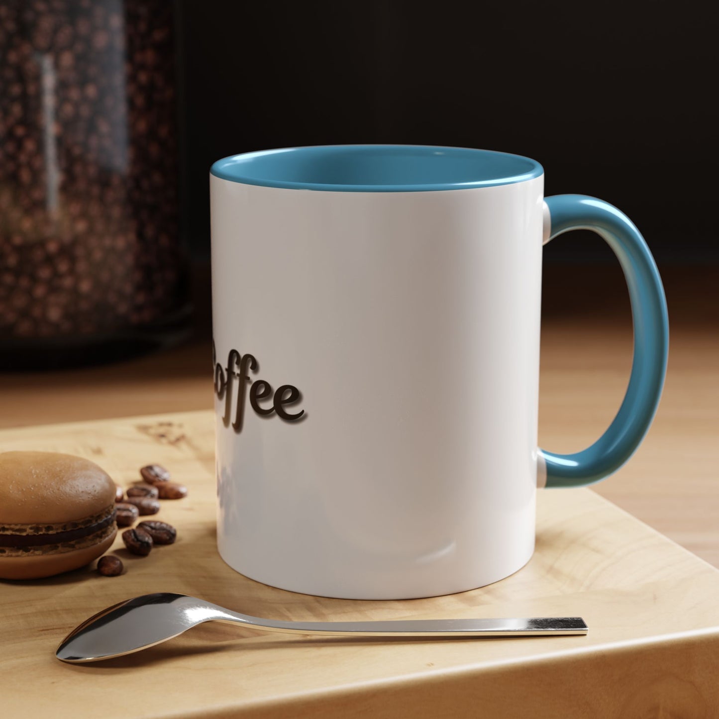 Personalized My Coffee Accent Mug - 11oz & 15oz Coffee Cups for Coffee Lovers