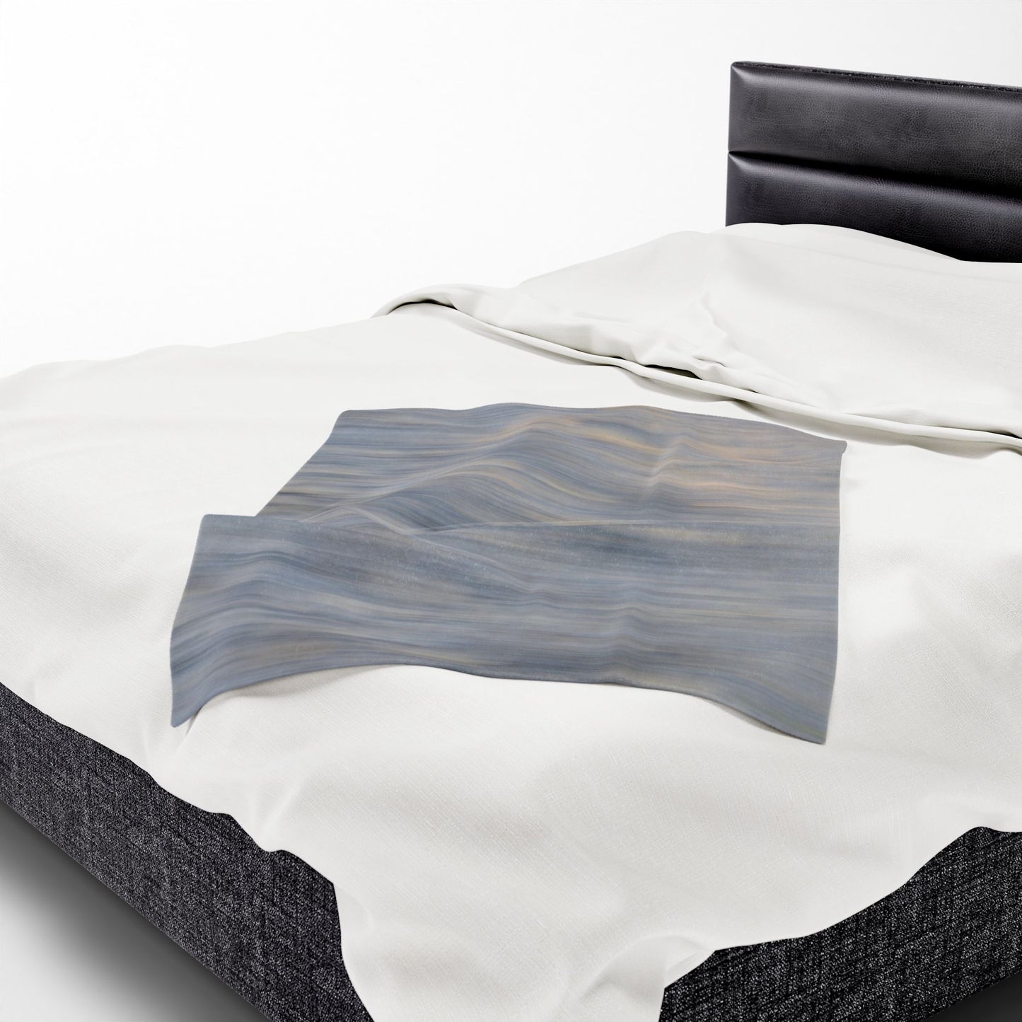 Cozy Velveteen Plush Blanket - Soft Textured Throw for Relaxation & Comfort