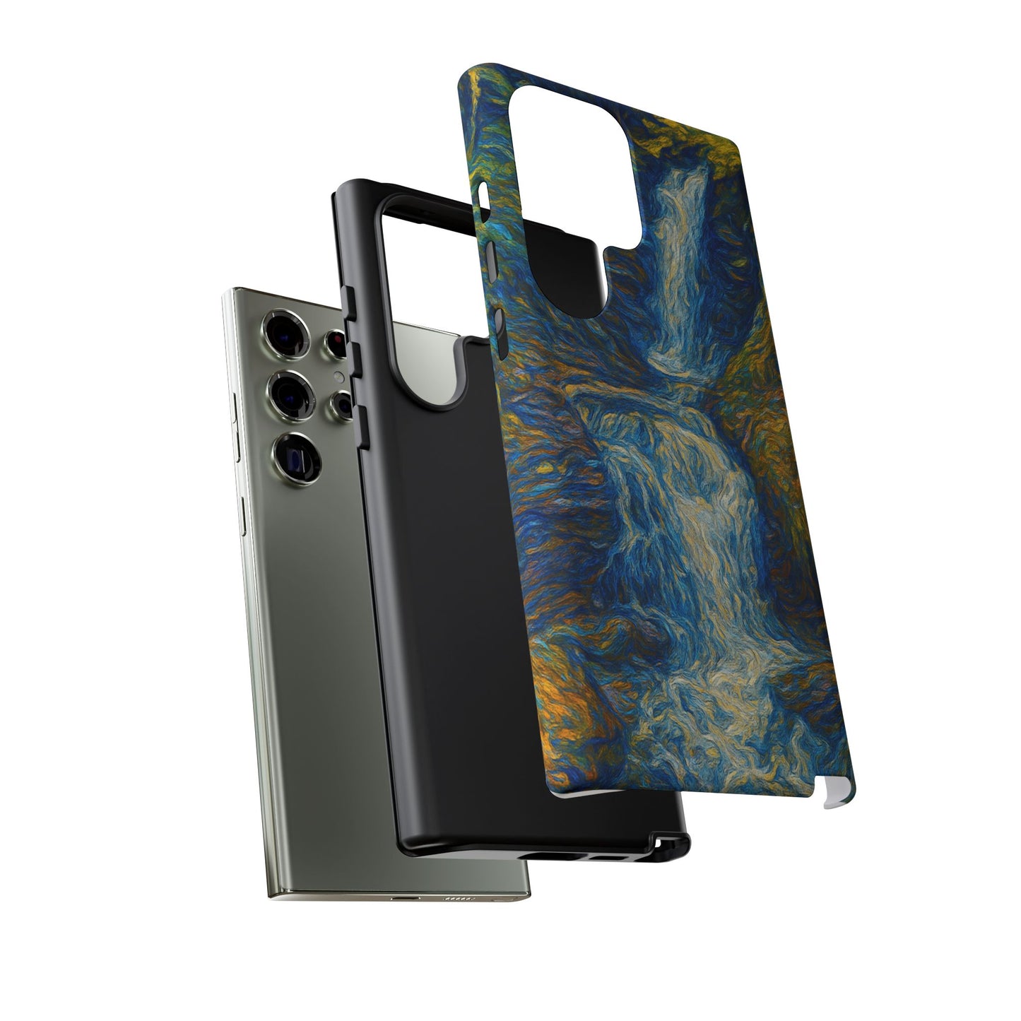 Artistic Phone Case - Waterfall Design, Unique Gift, Phone Accessory, Nature Lover, Original Artwork