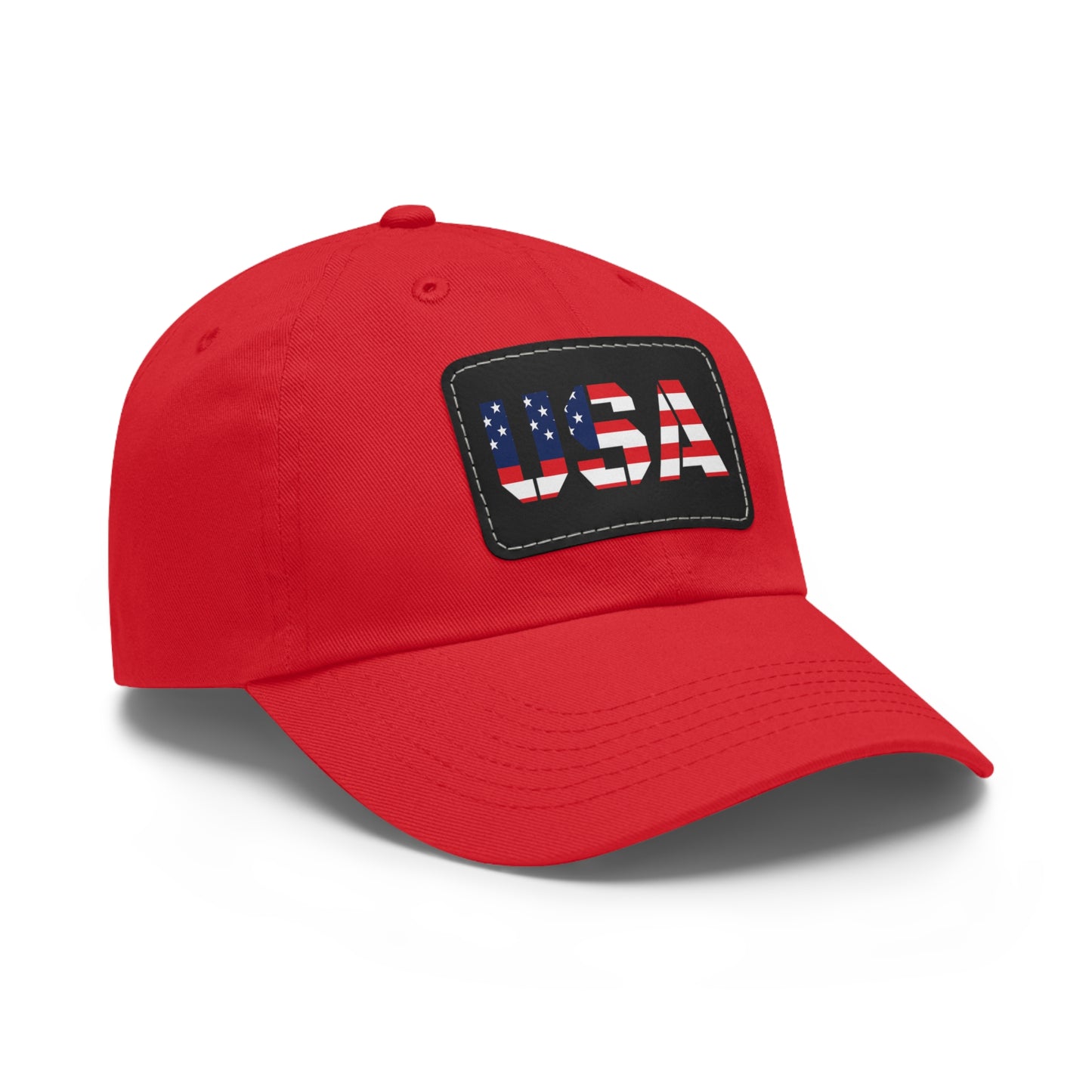 Dad Hat with USA Leather Patch