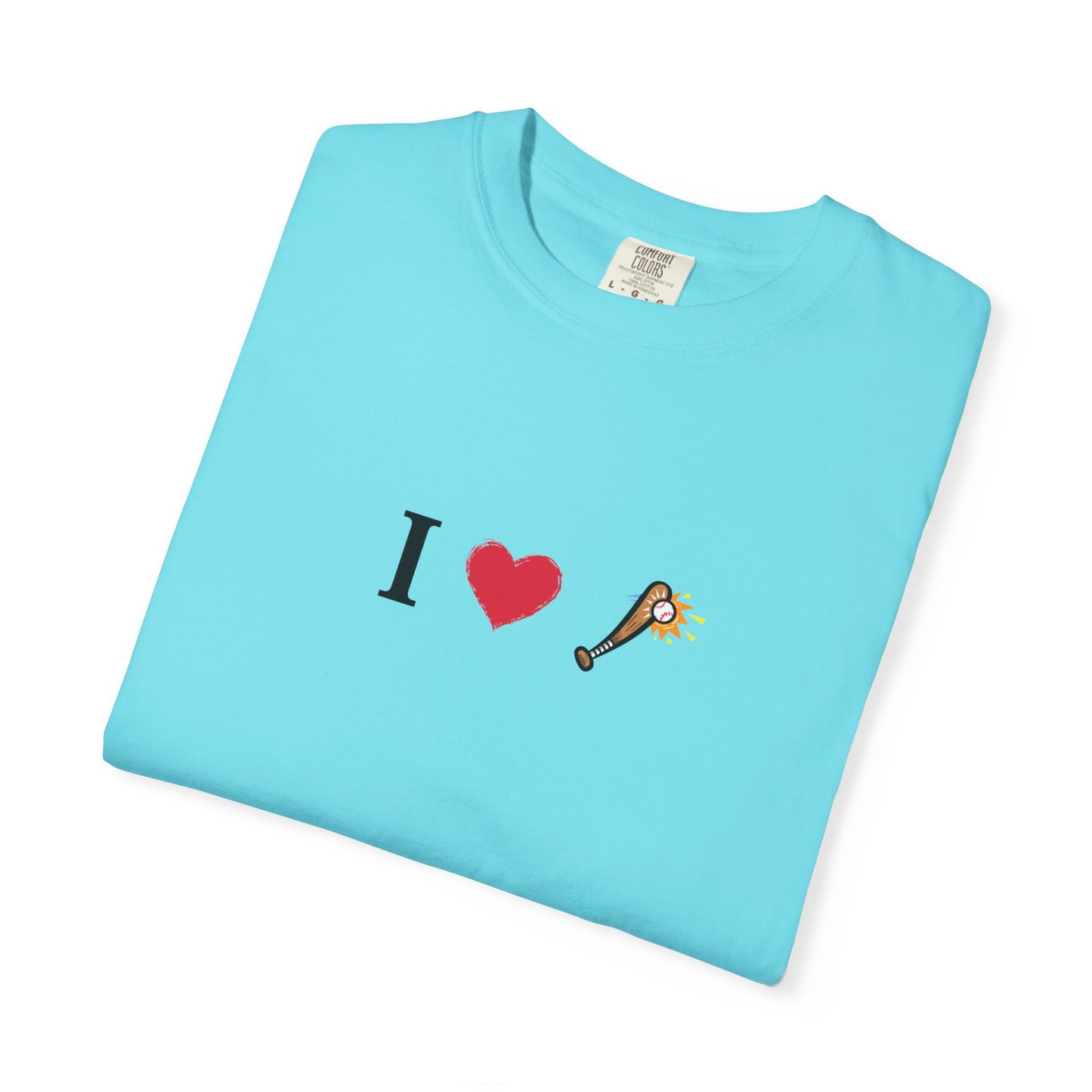 I Love Baseball Unisex Tee, Gift for Couples, Cute Matching T-Shirts, Casual Everyday Wear, Anniversary Present, Love Shirt