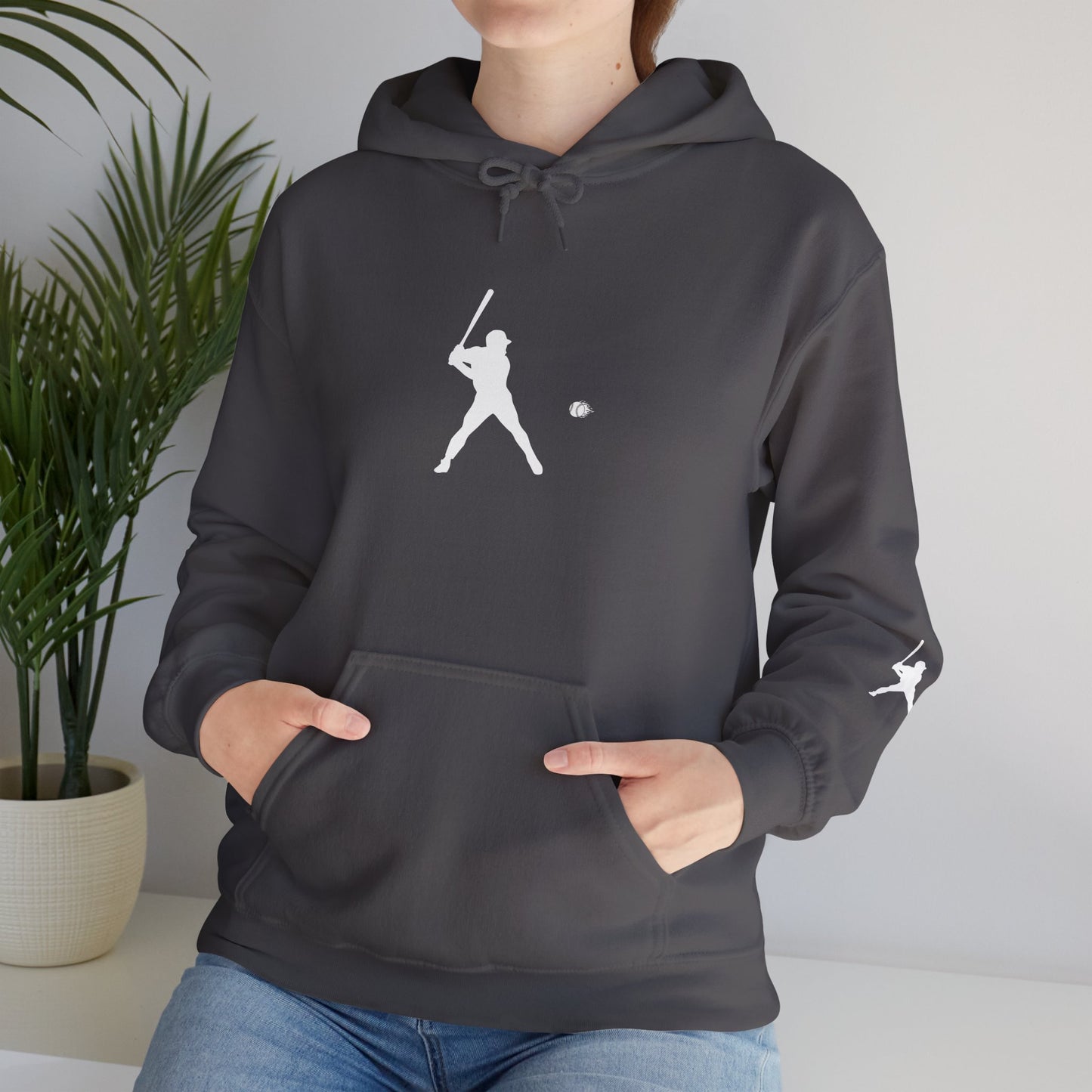 Sporty Unisex Baseball Hooded Sweatshirt, Casual Hoodie for Athletes, Perfect for Gifts, Comfy Streetwear, Ideal for Sports Events, Personal Use