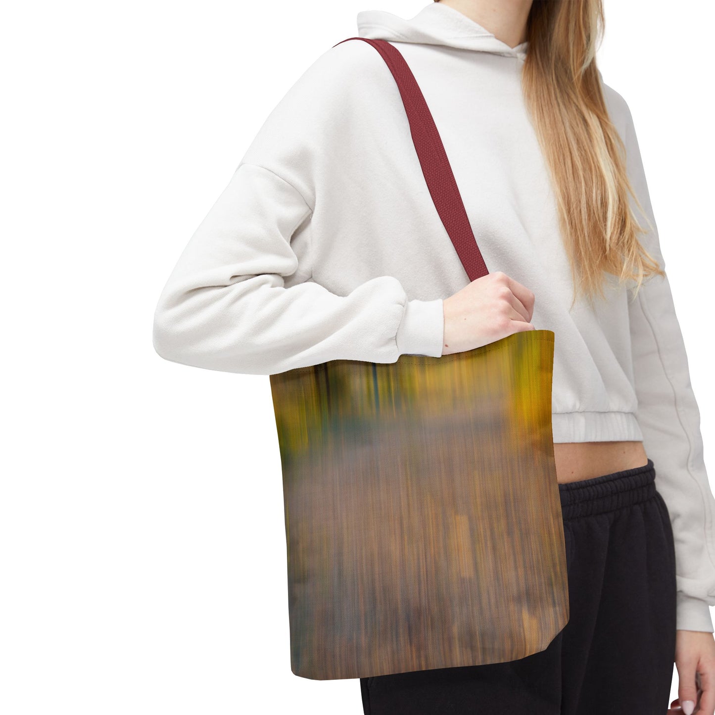 Abstract Art Tote Bag - Stylish and Eco-Friendly Diagonal Stripes for Everyday Use