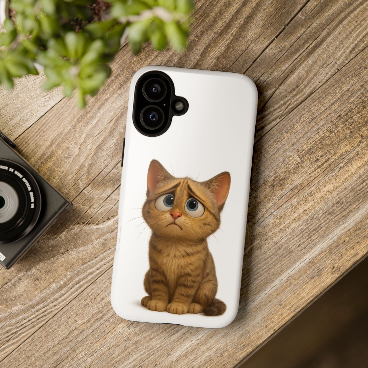 Cute Cat Phone Case, Funny Kitty Case, Animal Lover Gift, Cat Lover Accessory, Unique Cat Design Case, Pet Mom Gift