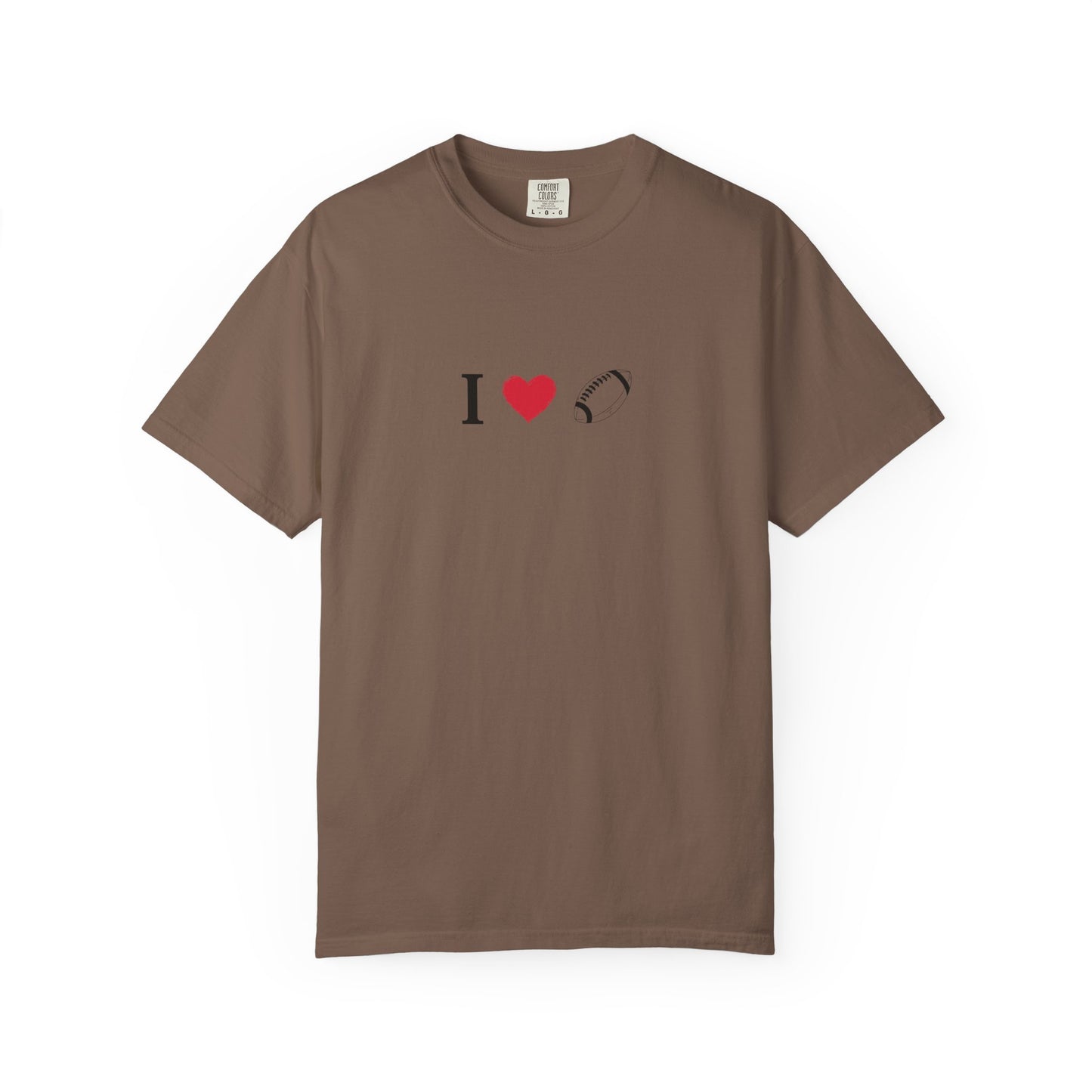I Love Football T-Shirt - Unisex Cotton Tee, Fun Gift for Friends, Casual Style, Birthday Present, Summer Apparel