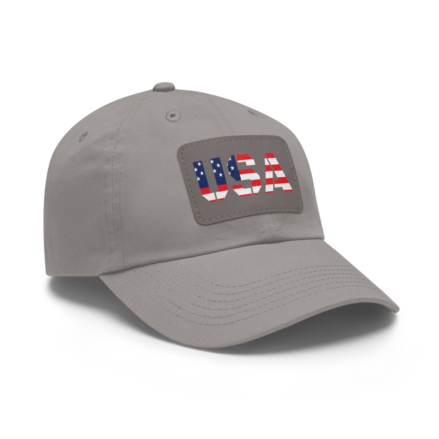 Dad Hat with USA Leather Patch