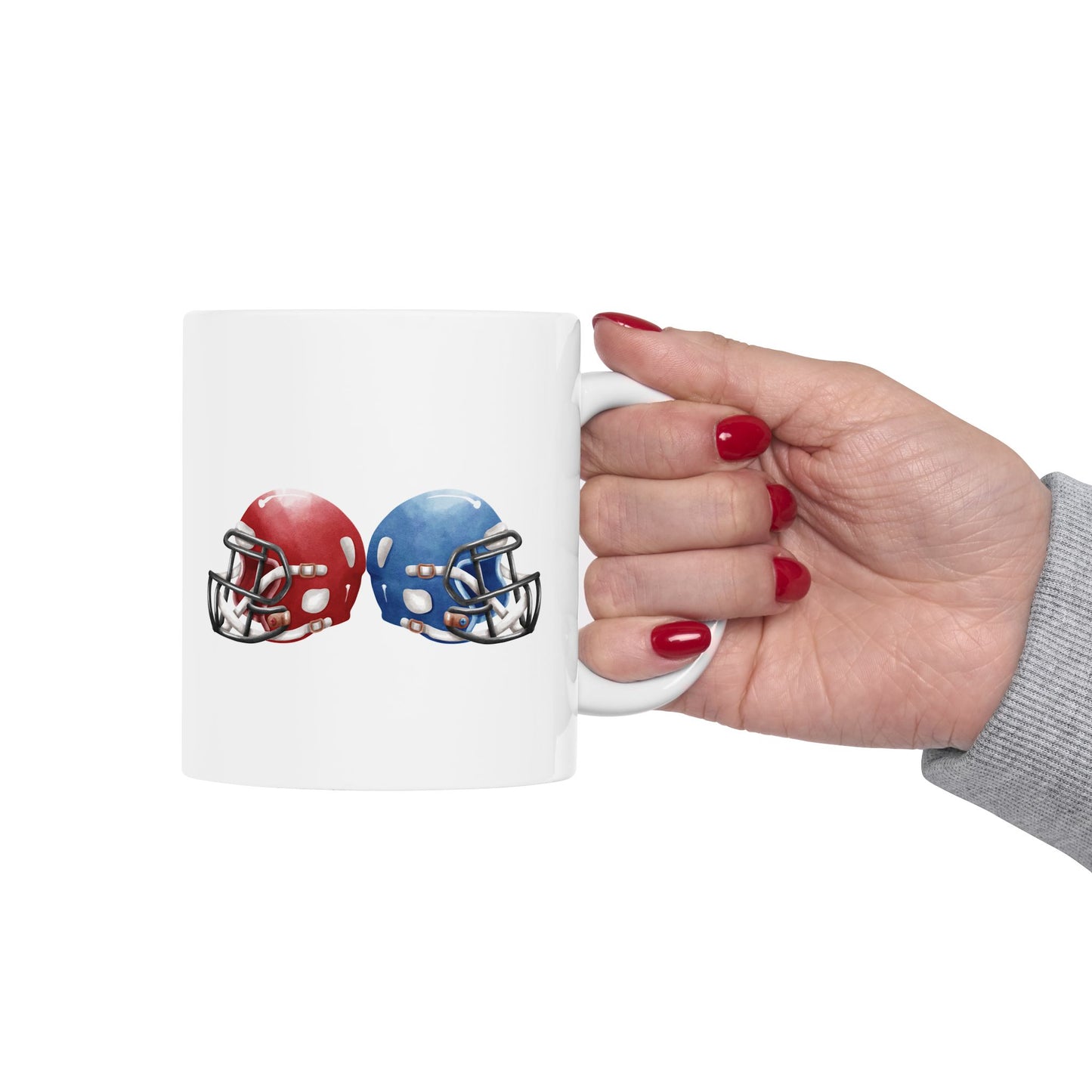 Football Fan Ceramic Mug | 11oz, 15oz | Perfect for Game Day, Sports Enthusiasts, Gifts, Tailgating, Team Celebration