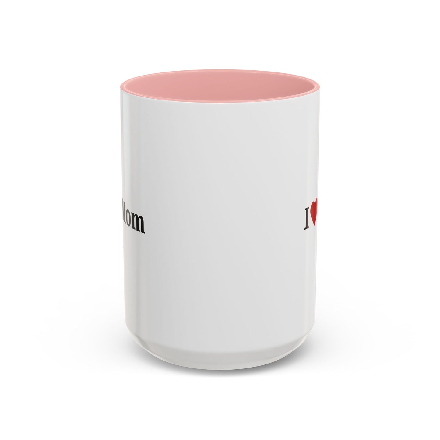 I Love Mom Accent Coffee Mug - Perfect Gift for Mother's Day & Special Occasions