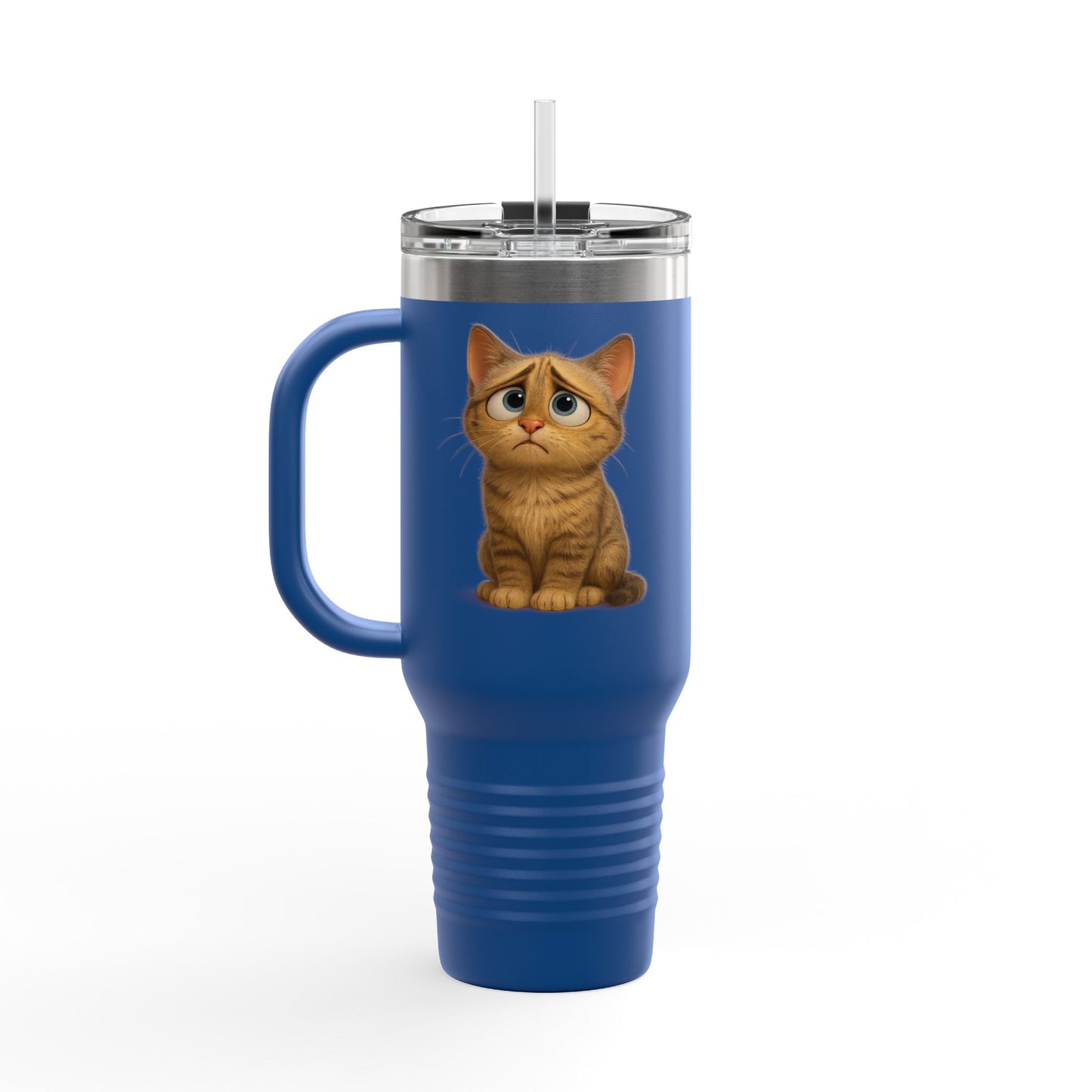 Cute Cat Insulated Travel Mug, 40oz - Perfect for Pet Lovers, Gifts for Cat Owners, Travel Accessories, Cute Drinkware, Animal Lovers