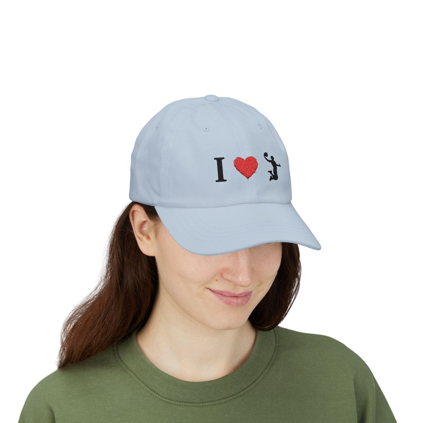 I Love Basketball Dad Cap, Casual Hat for Dads, Gift for Father's Day, Sports Lover Cap, Family Outing Accessory, Everyday Wear