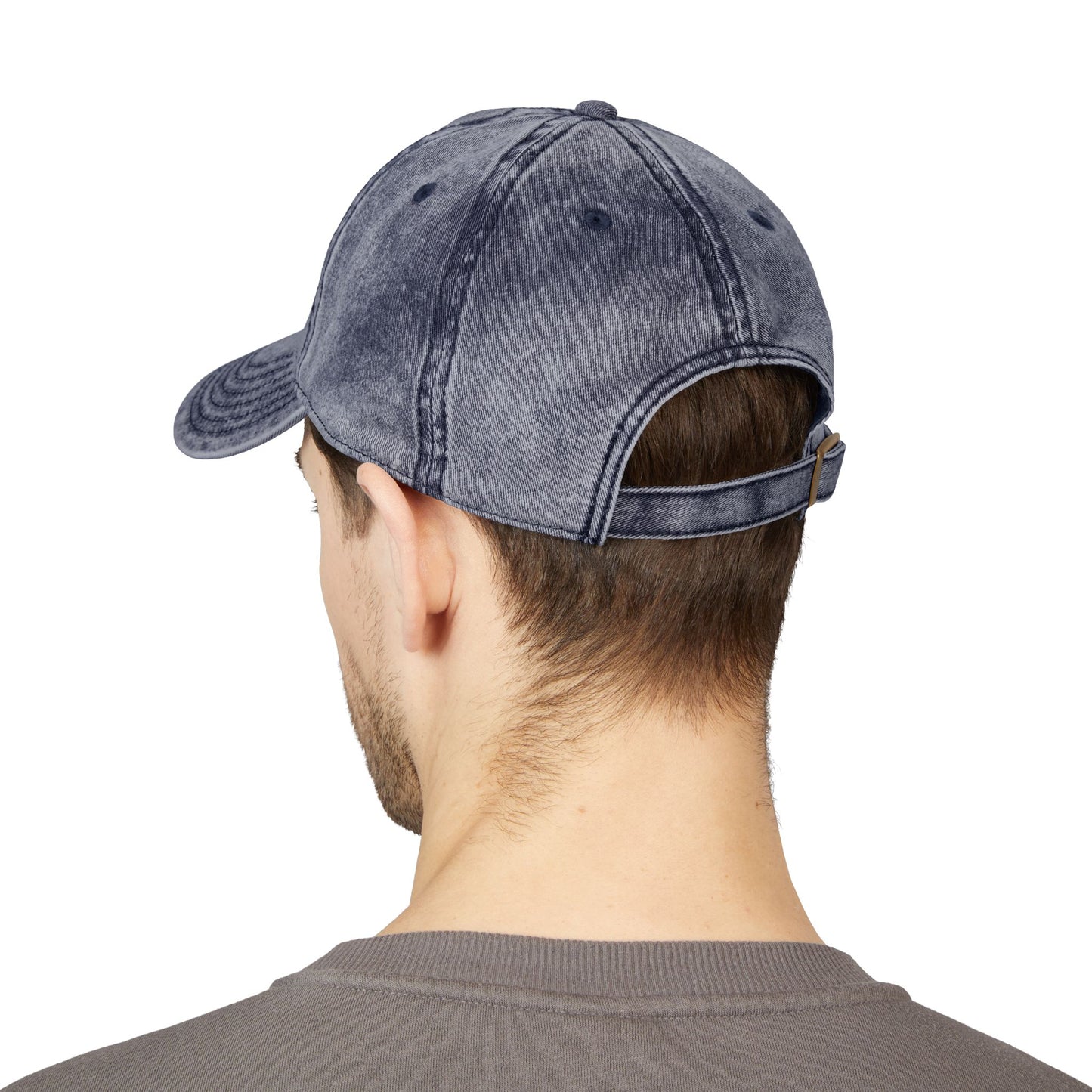 Embroidered Vintage Cap with USA Flag Design