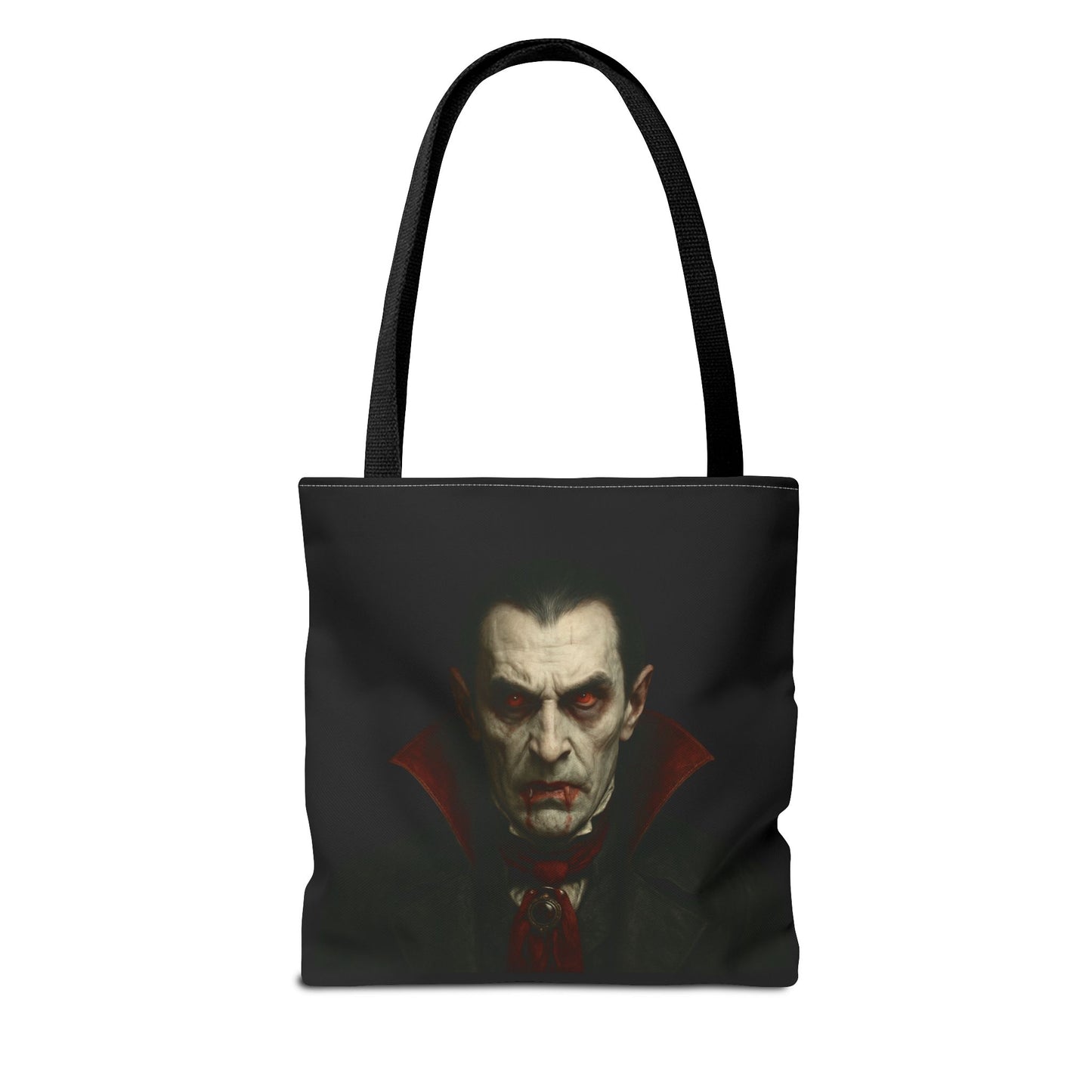 Vampire Haunted Tote Bag, Spooky Shopping Bag, Halloween Accessory, Gothic Style Handbag, Perfect for Halloween Parties, Unisex Tote