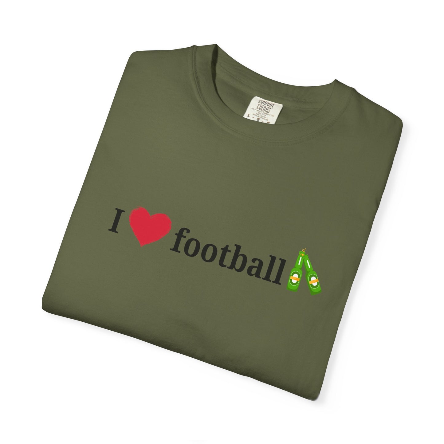 Unisex Football Love Tee - Casual Cotton T-Shirt, Gift for Sports Fans, Comfortable Daily Wear, Perfect for Game Days, Fun Summer Outfits