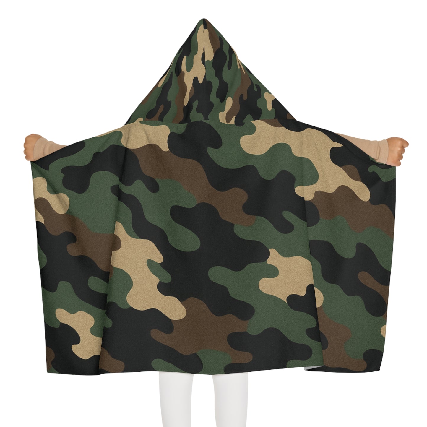 Youth Hooded Towel in Camouflage | Fun Bath Time, Beach Days, Pool Parties, Gifts for Kids, Summer Essentials, Spa Days