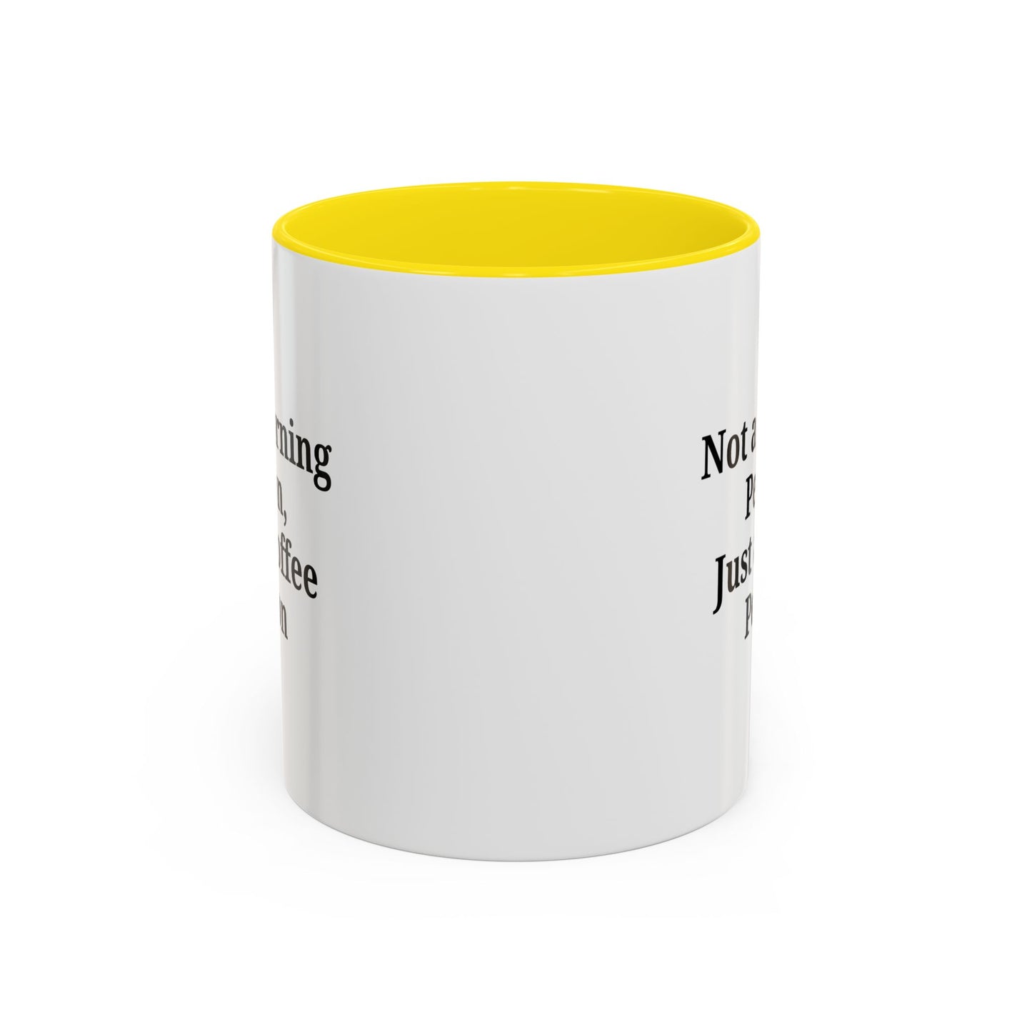 Coffee Lover's Accent Mug, Perfect for Gifting, Home Office Decor, Not a Morning Person, Coffee Enthusiast, Funny Coffee Mug
