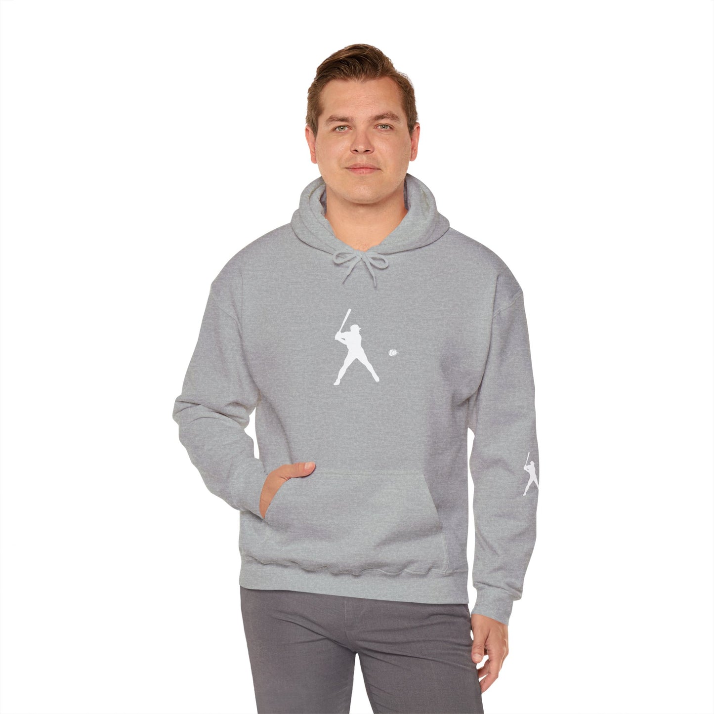 Sporty Unisex Baseball Hooded Sweatshirt, Casual Hoodie for Athletes, Perfect for Gifts, Comfy Streetwear, Ideal for Sports Events, Personal Use