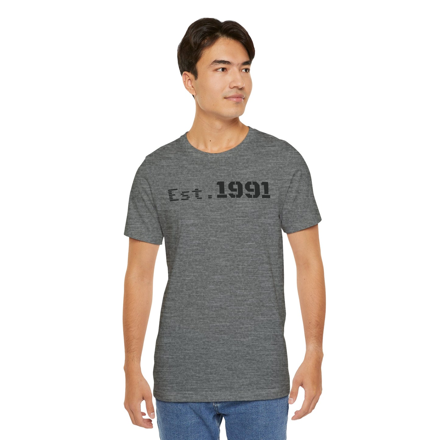 Established 1991 Unisex Jersey Tee | Vintage Anniversary Gift | Casual Wear, Birthday Shirt, Retro Style, Statement Tee, Gift for Him/Her