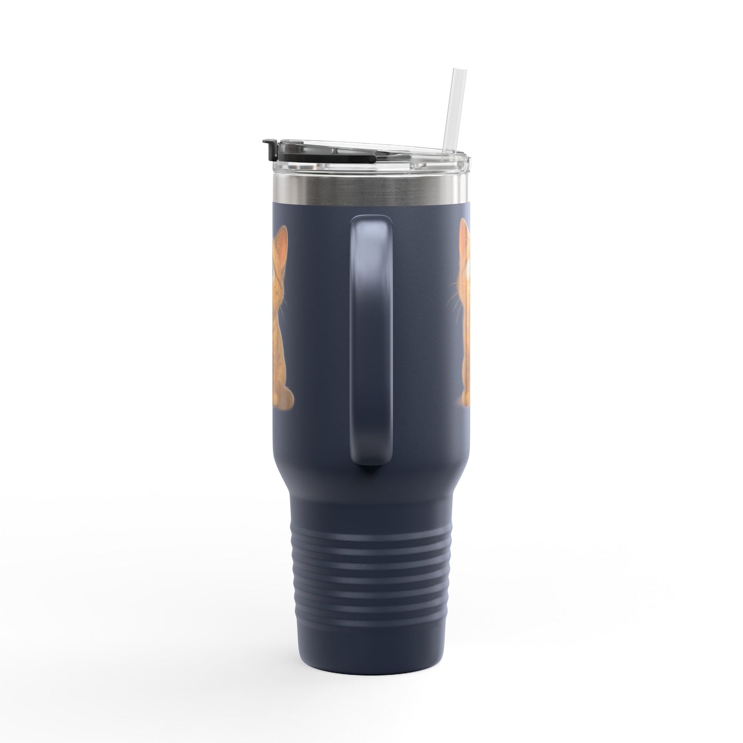 Cute Cat Insulated Travel Mug, 40oz - Perfect for Pet Lovers, Gifts for Cat Owners, Travel Accessories, Cute Drinkware, Animal Lovers